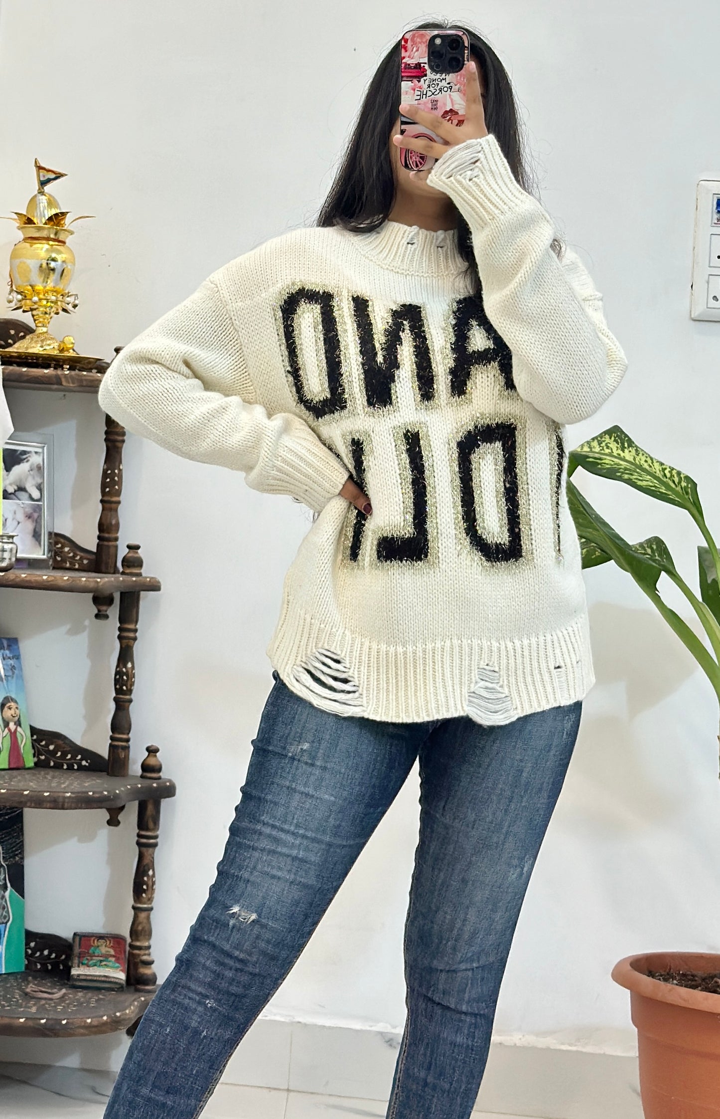 Prettiest Korean pullover (42-44)