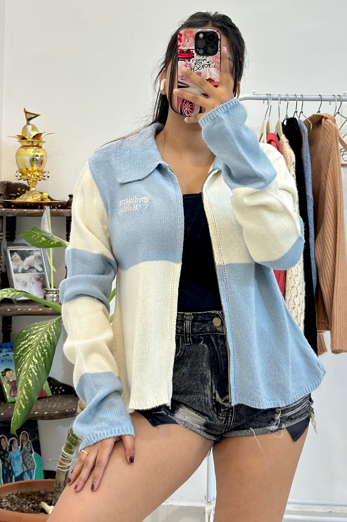 Pinteresty zipper sweater (42-44)