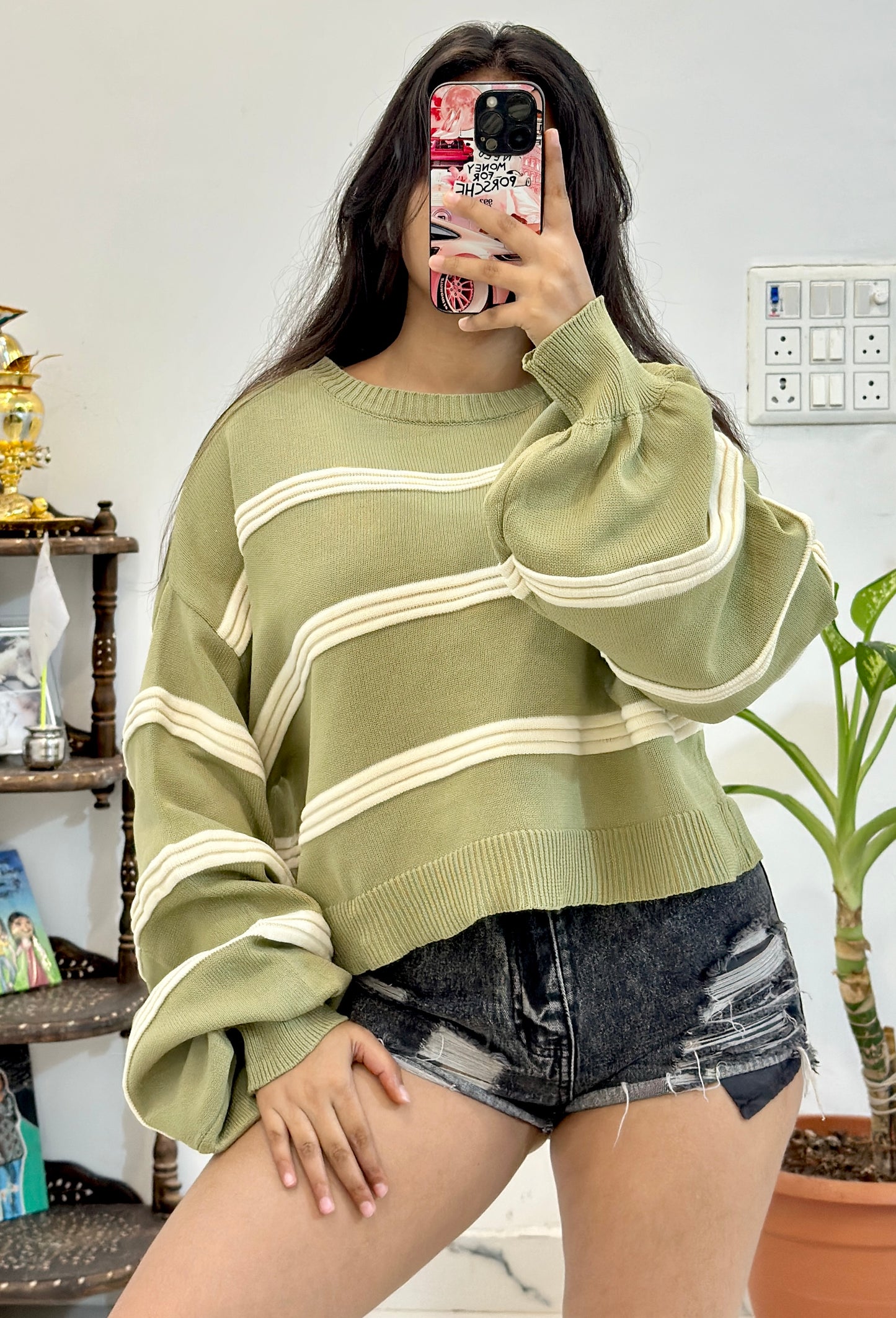 Oversized Korean sweater (freesize 50+)