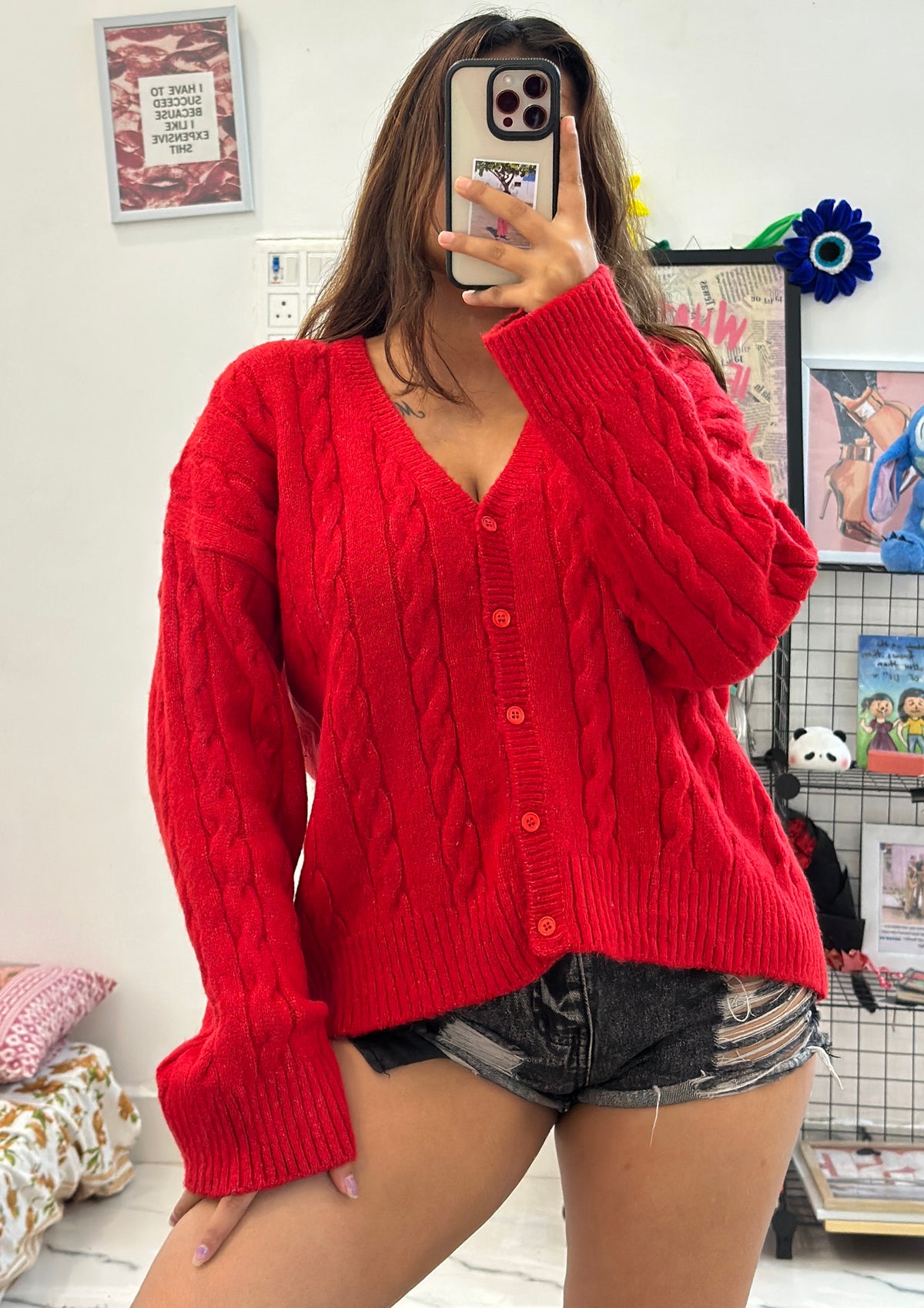 Oversized Korean cardigan (38-44)