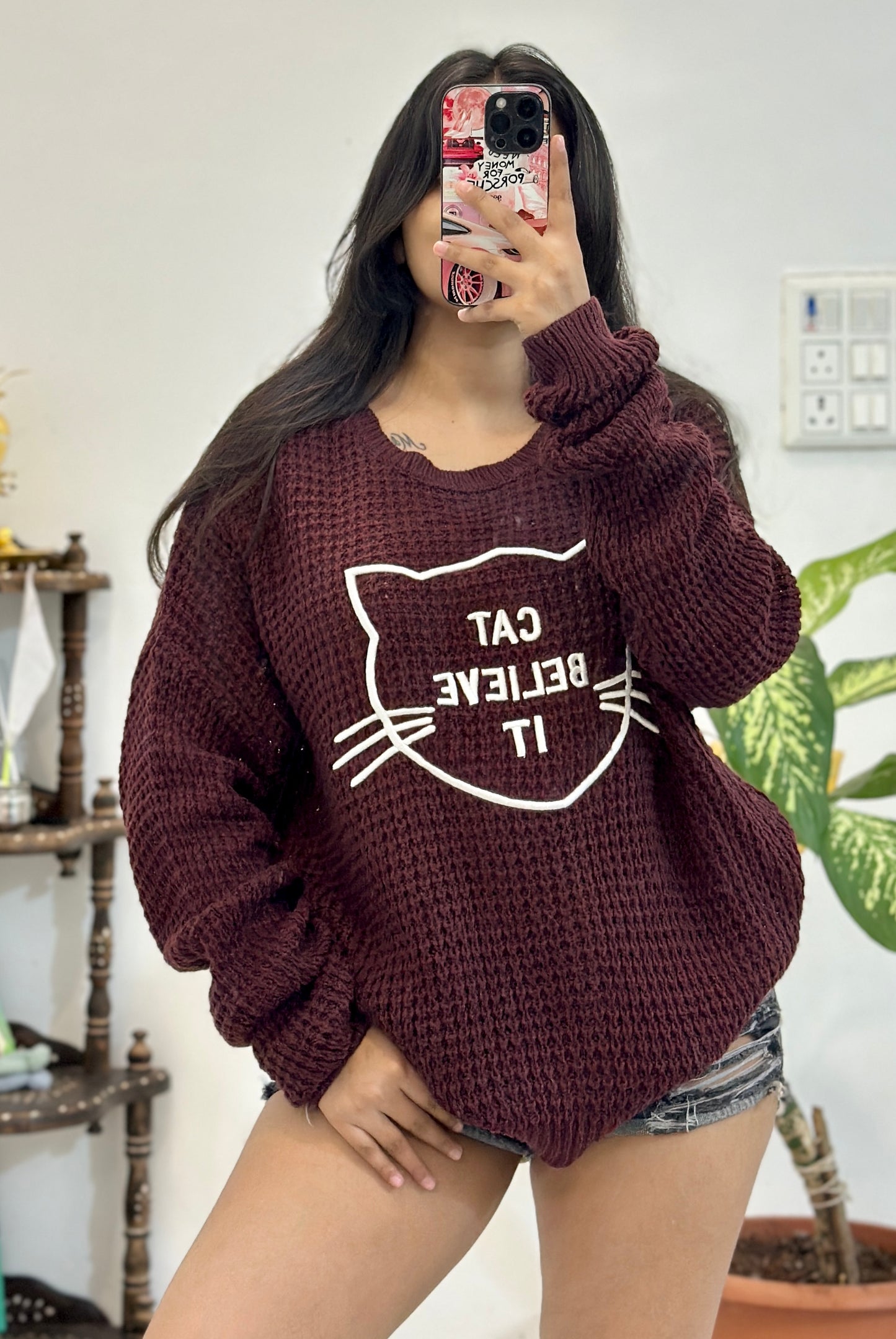 Pretty oversized sweater (44-46)