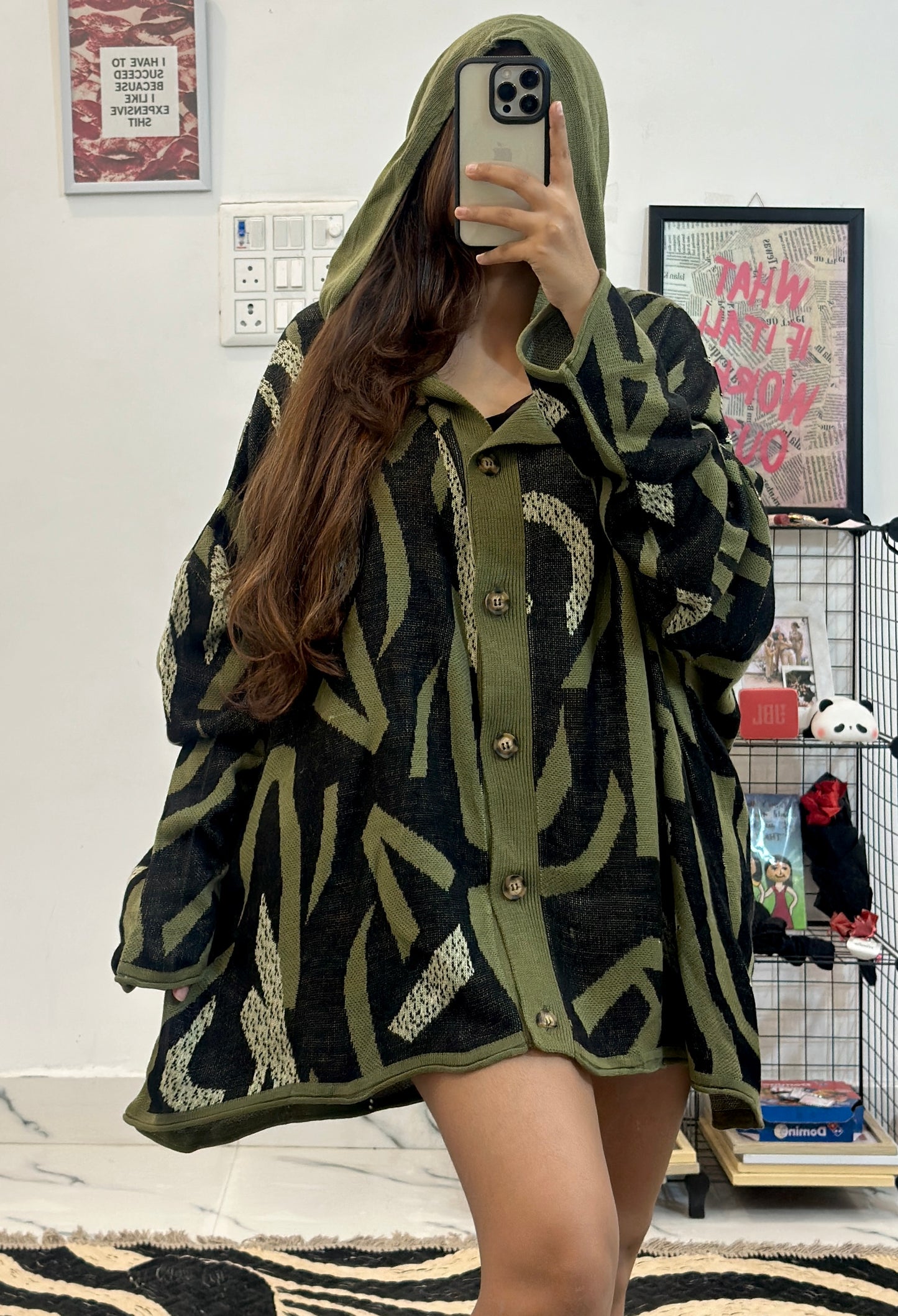 Oversized Korean cardigan (40-54)