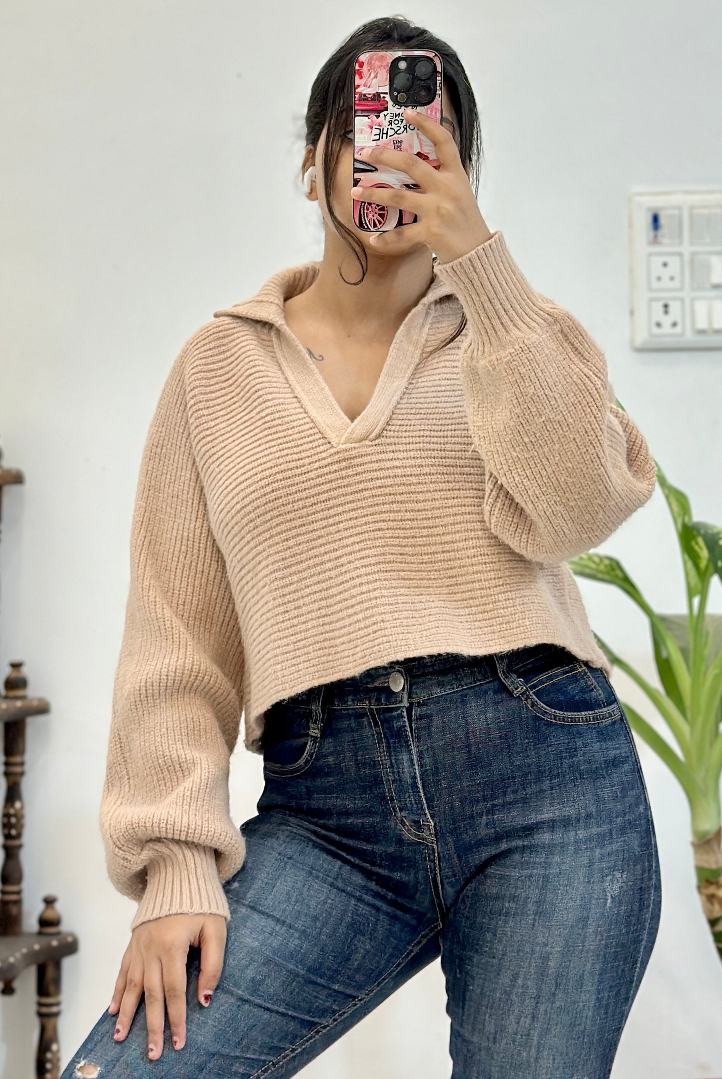 Crop oversized sweater (40-42)