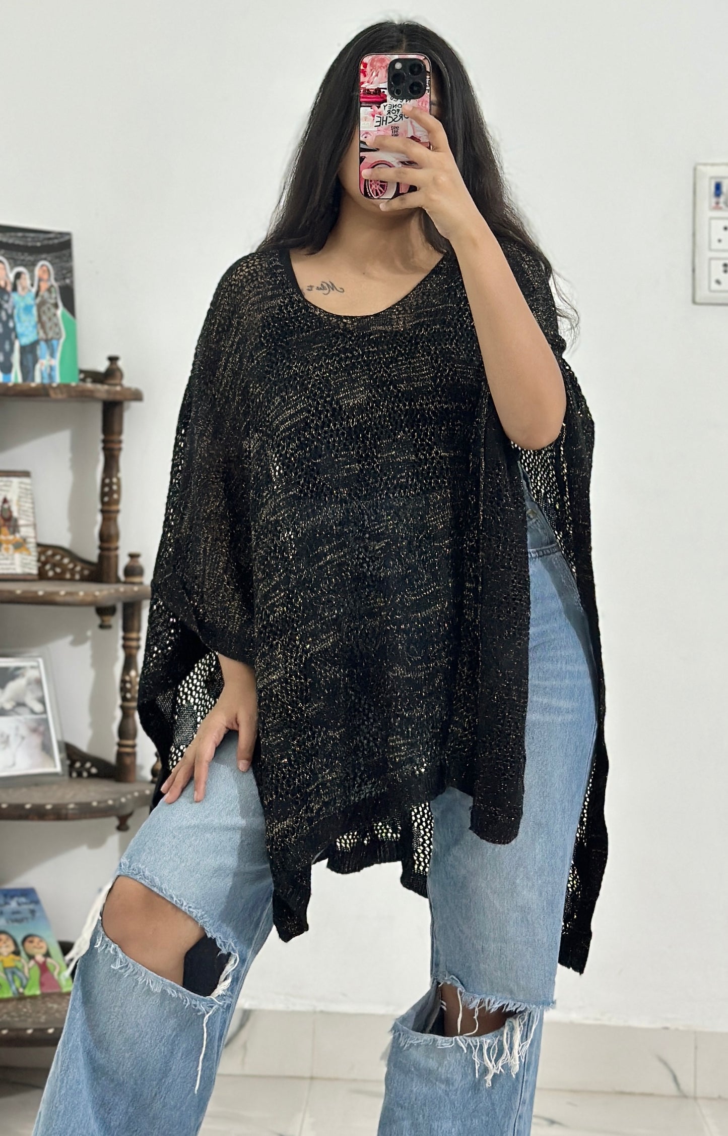 Freesize shimmery top