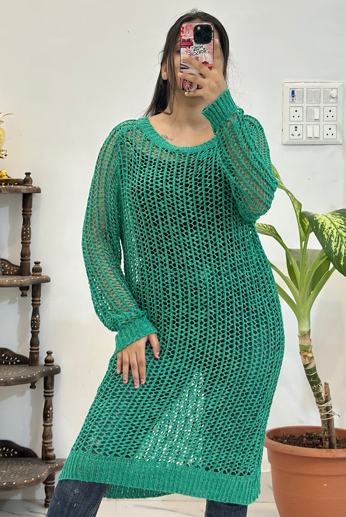 Long crochet top (40-42)