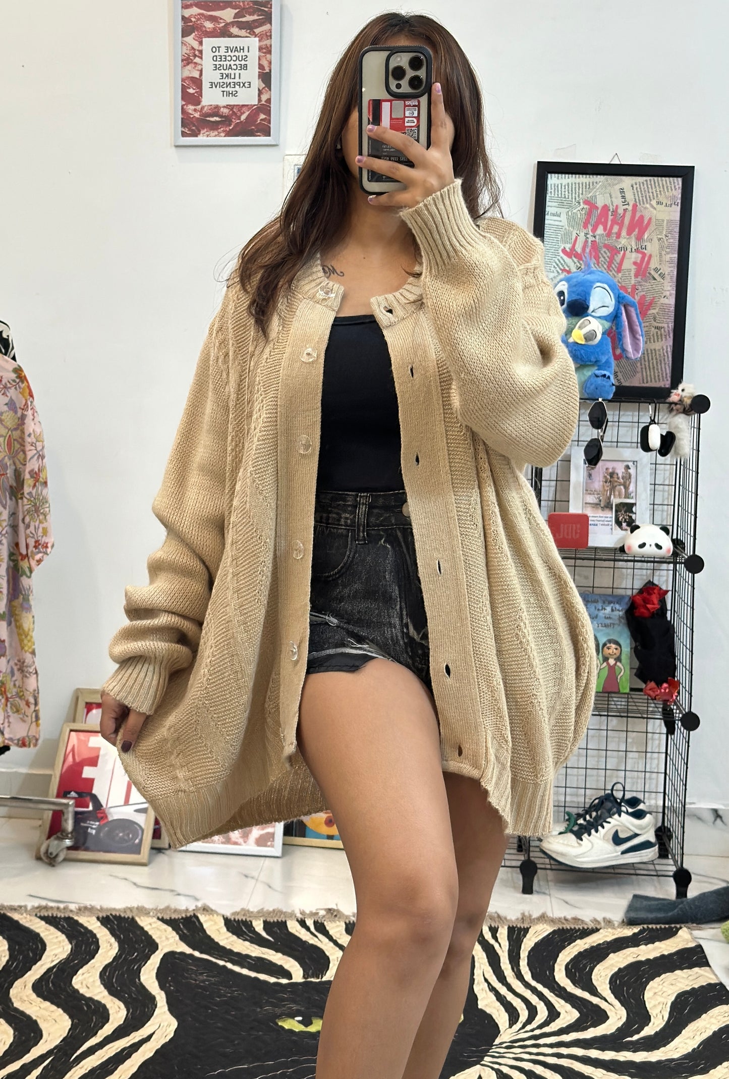 Korean oversized cardigan (50-52)