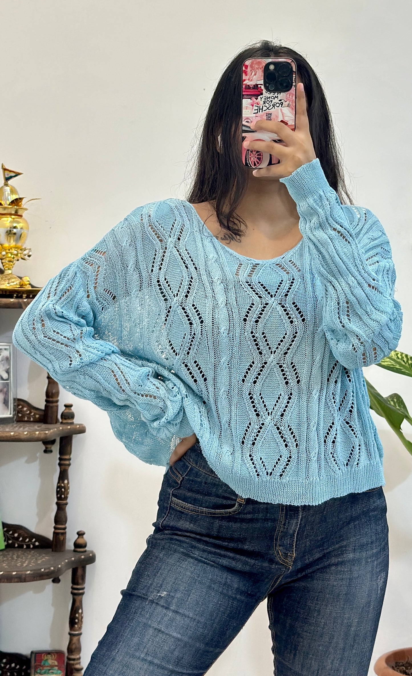 Oversized crochet top (freesize)