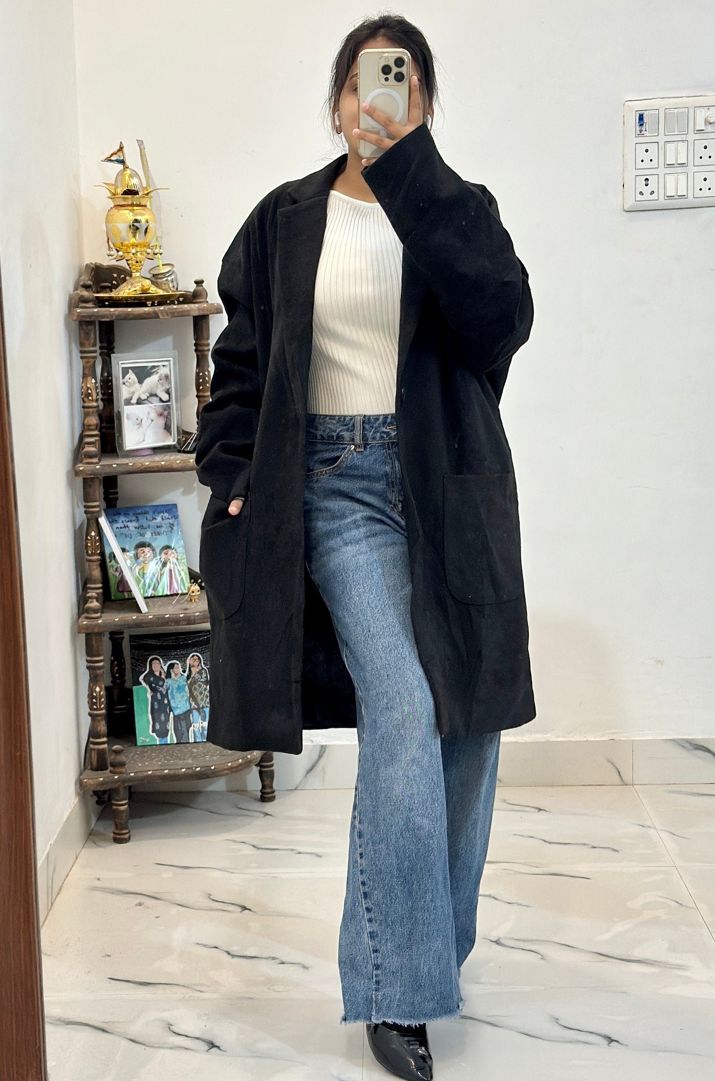 Heavy long coat (42-44)