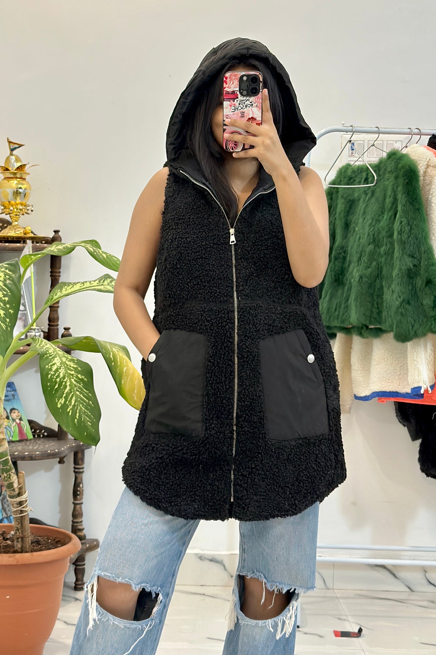 Furr hoodie jacket (38-40)
