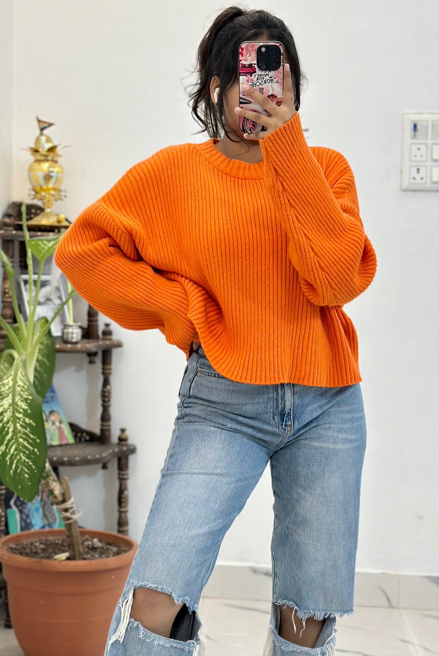 Oversized Korean sweater (freesize upto 50)