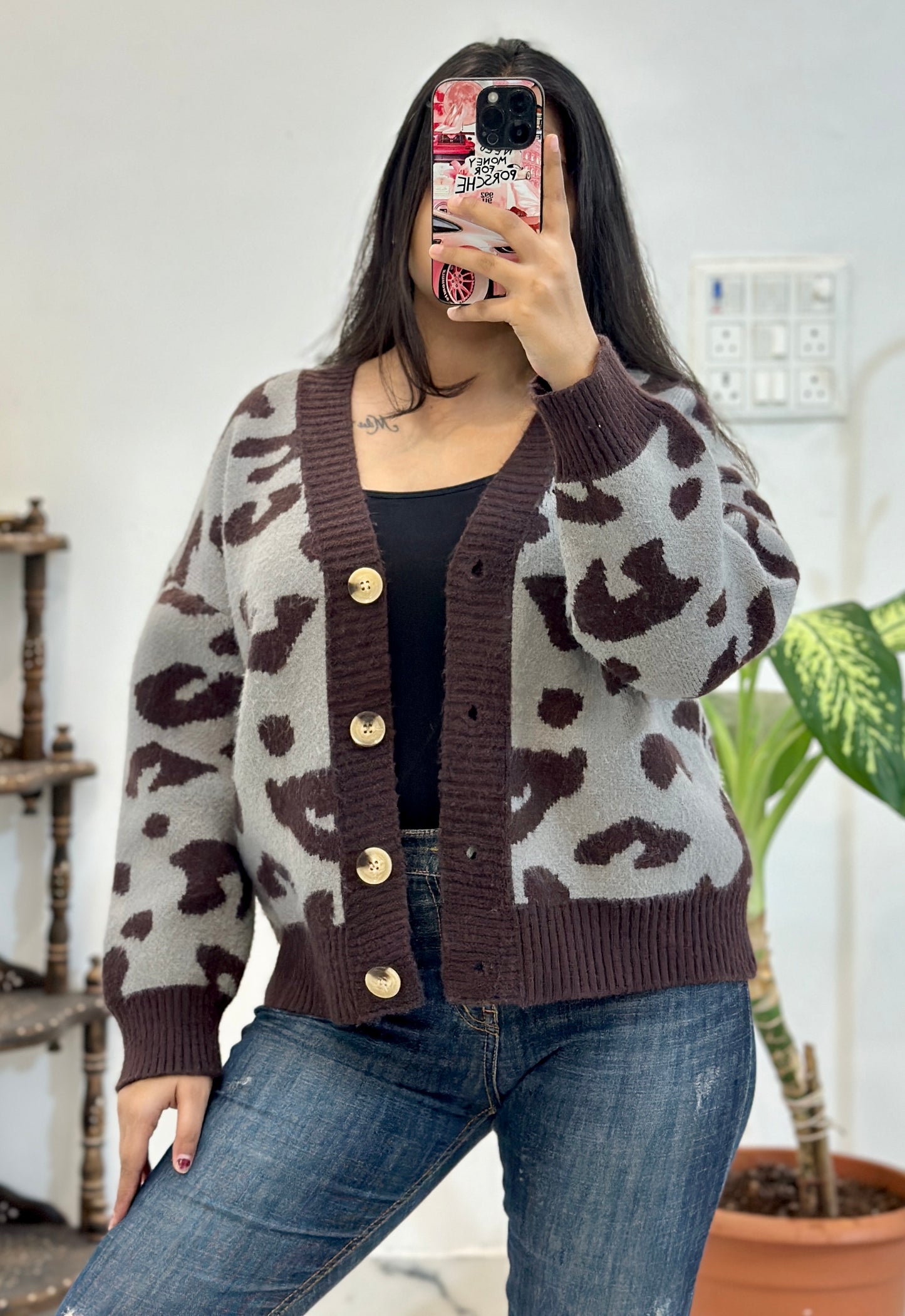 Heavy pretty cardigan (42-44)