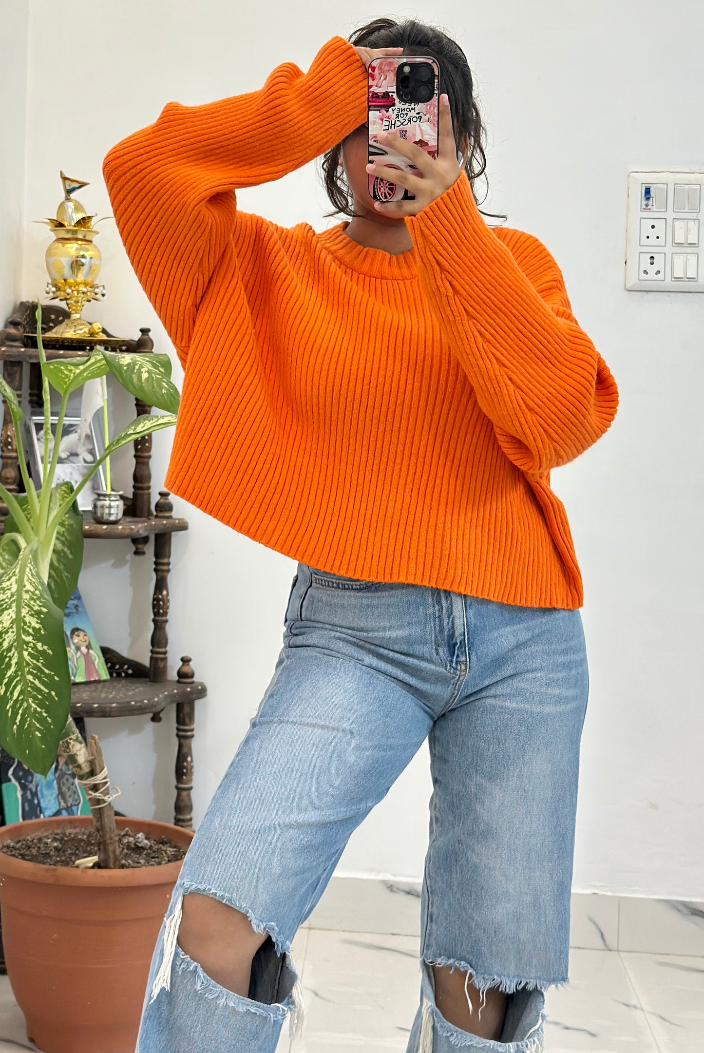 Oversized Korean sweater (freesize upto 50)