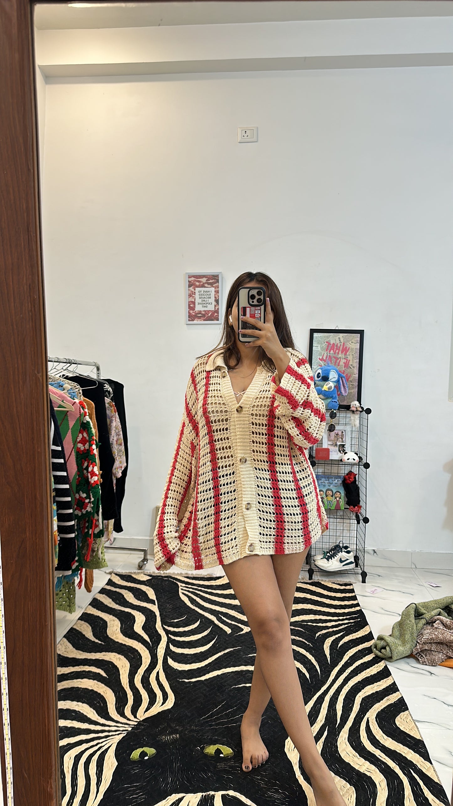 Oversized crochet top (46-48)