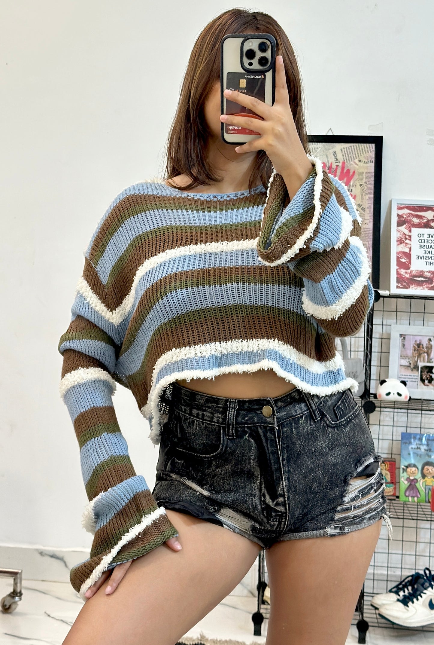 Oversized crop sweater (42-44)