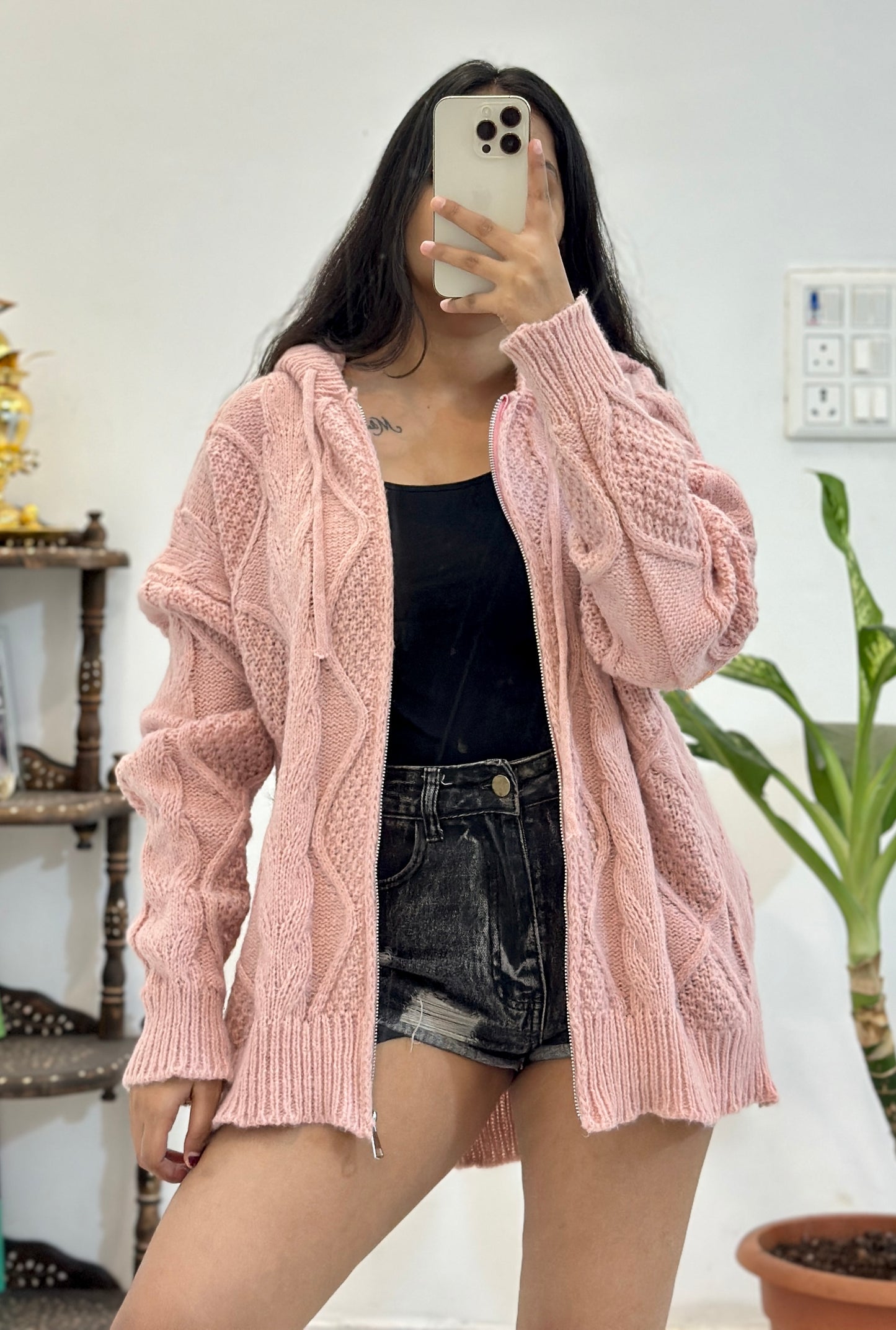 Korean oversized hoodie sweater (46-48)