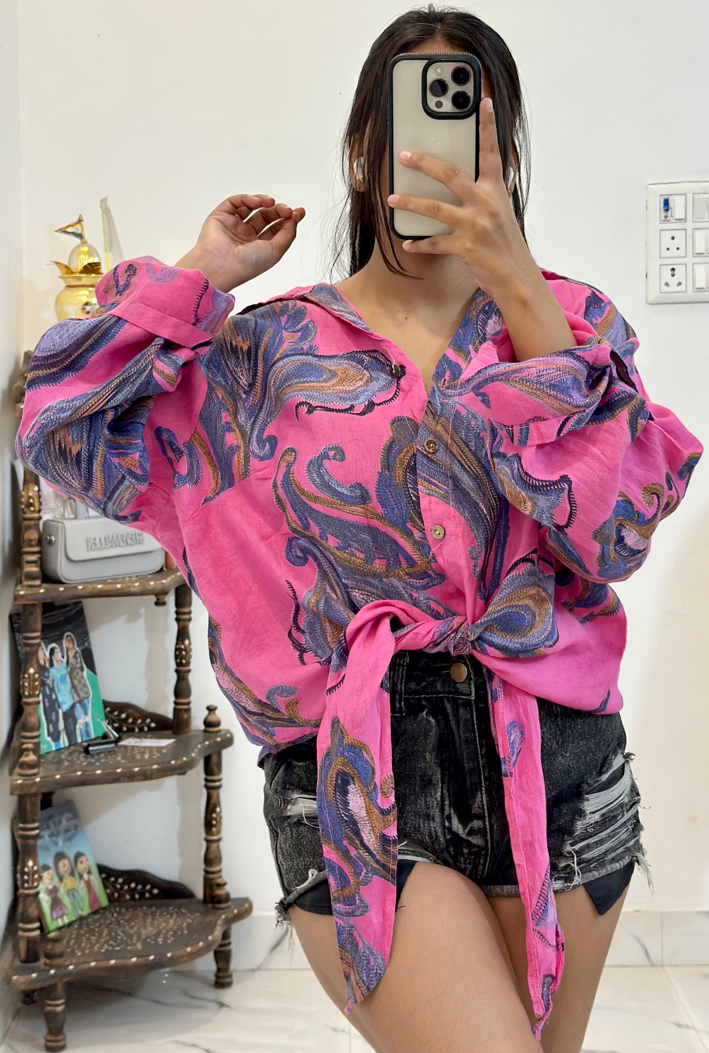 Oversized cotton shirt (48-50)