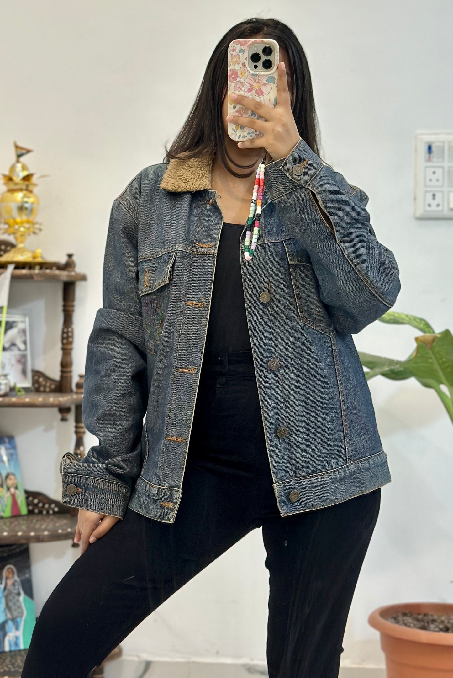 Heavy denim jacket (S/M)