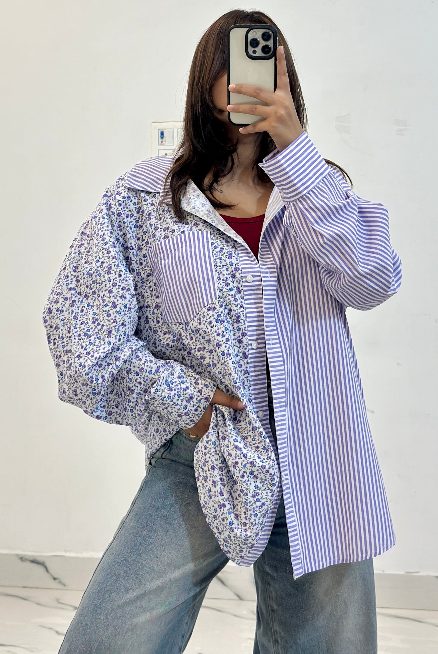 Oversized cotton shirt (40-42)