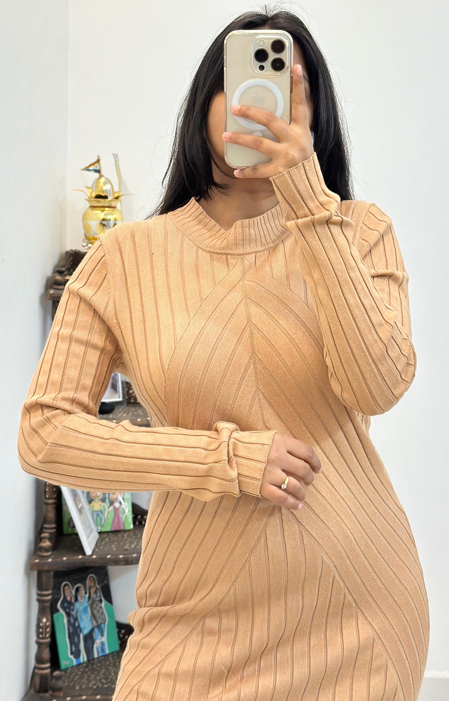 Long woollen dress (34-38)