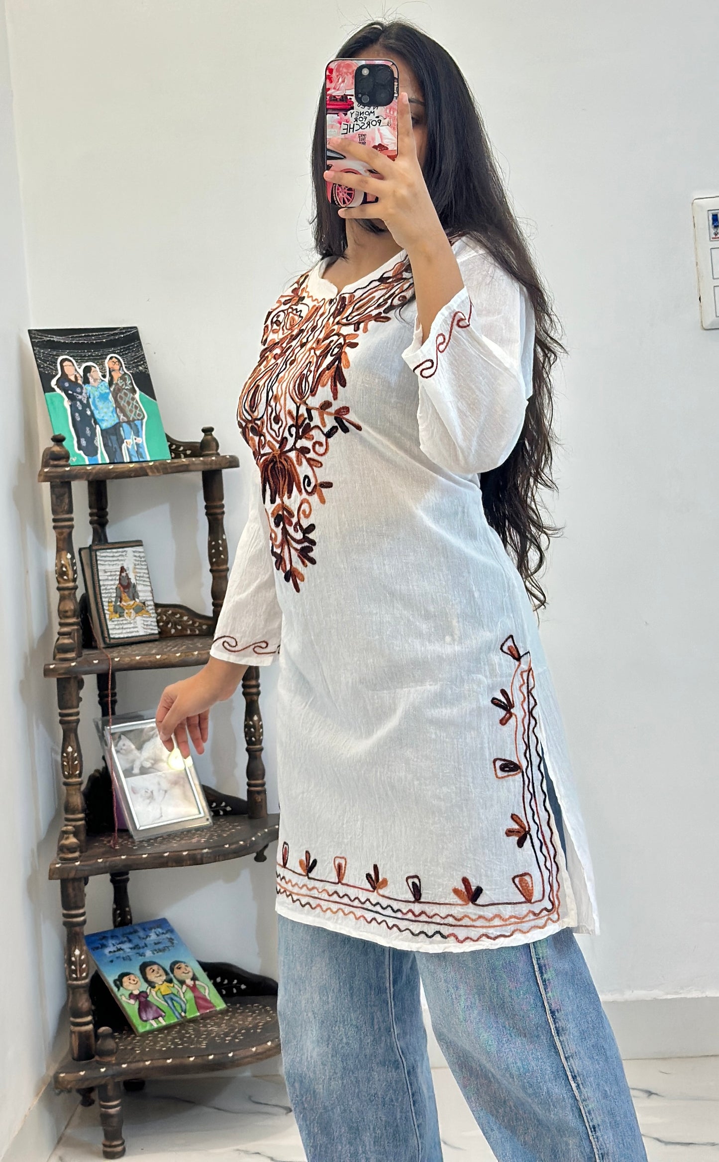 Pretty embroidered kurti