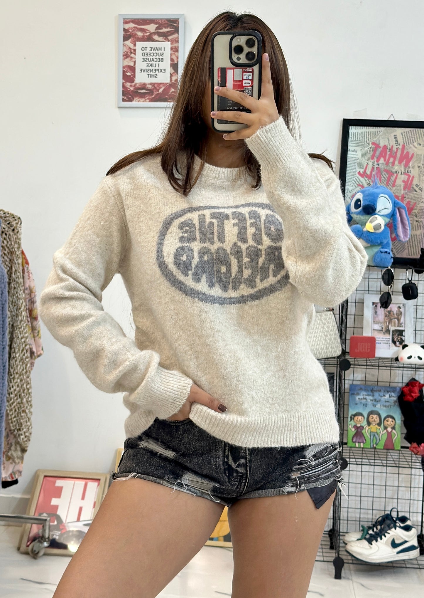 Oversized Korean sweater (36-38)