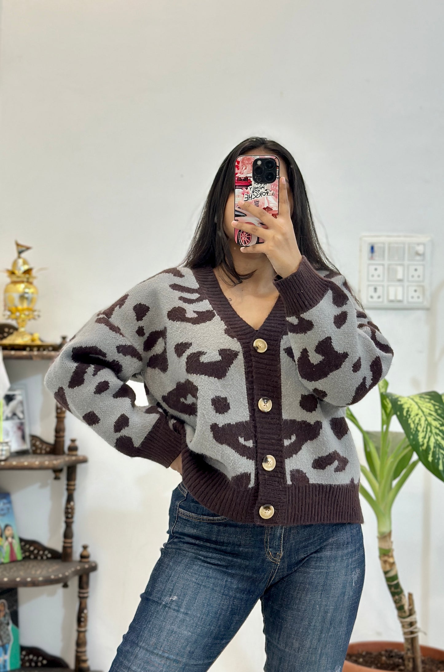 Heavy pretty cardigan (42-44)