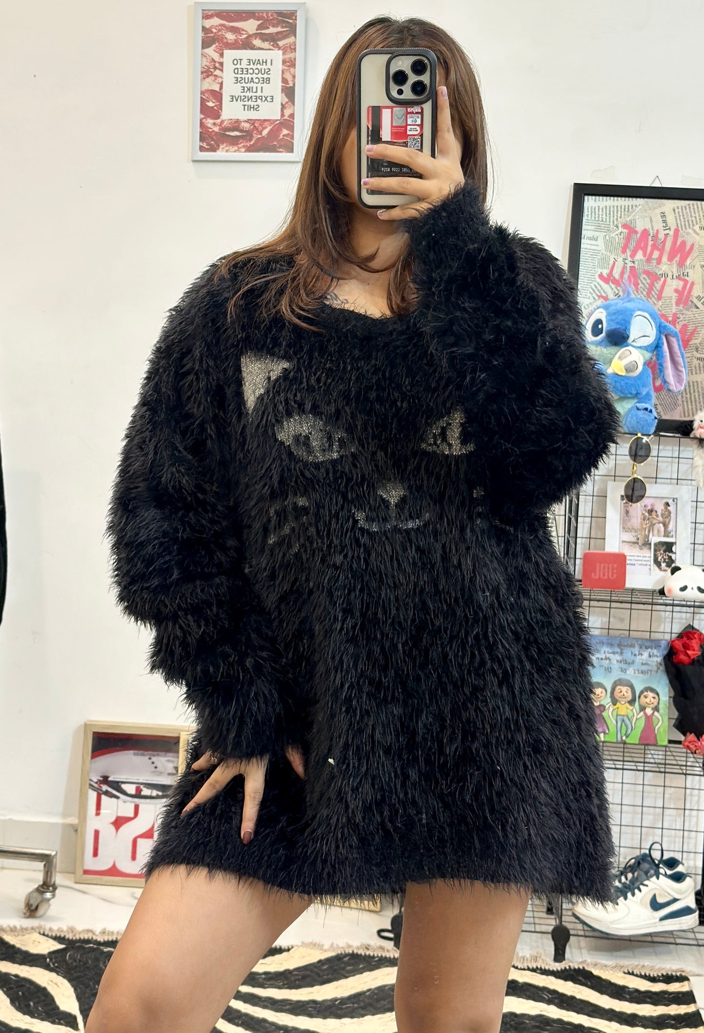 Oversized furry sweater (46-48)
