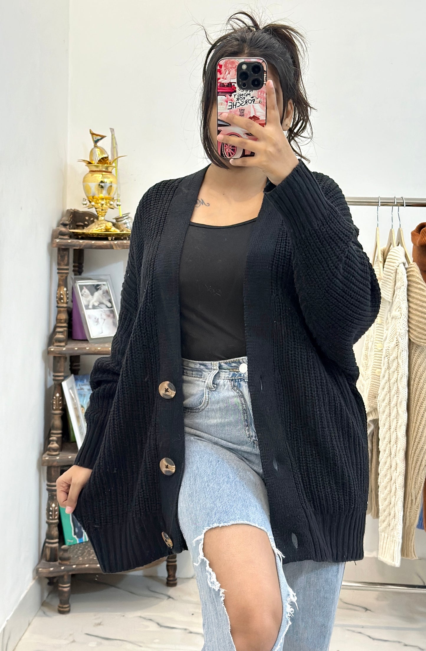 Oversized Korean hnm cardigan (40-42)