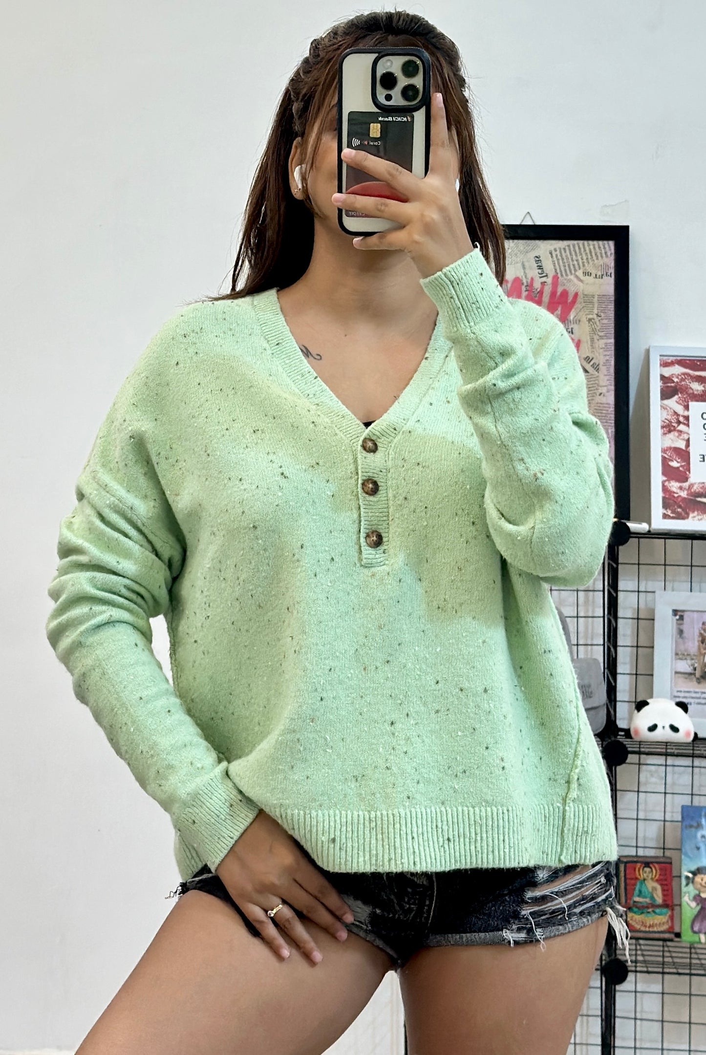 Pretty Korean sweater (40-42)