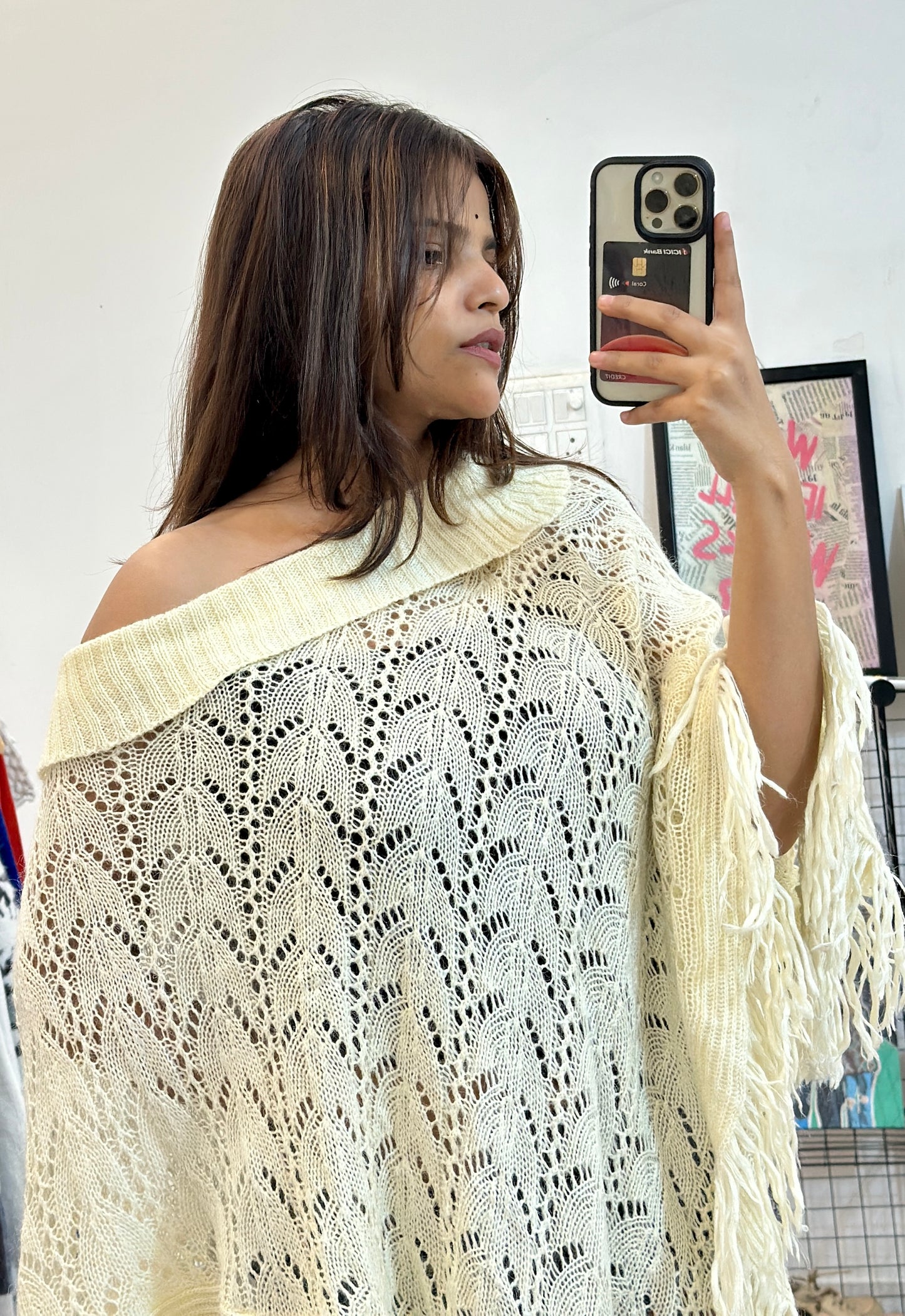 Crochet poncho