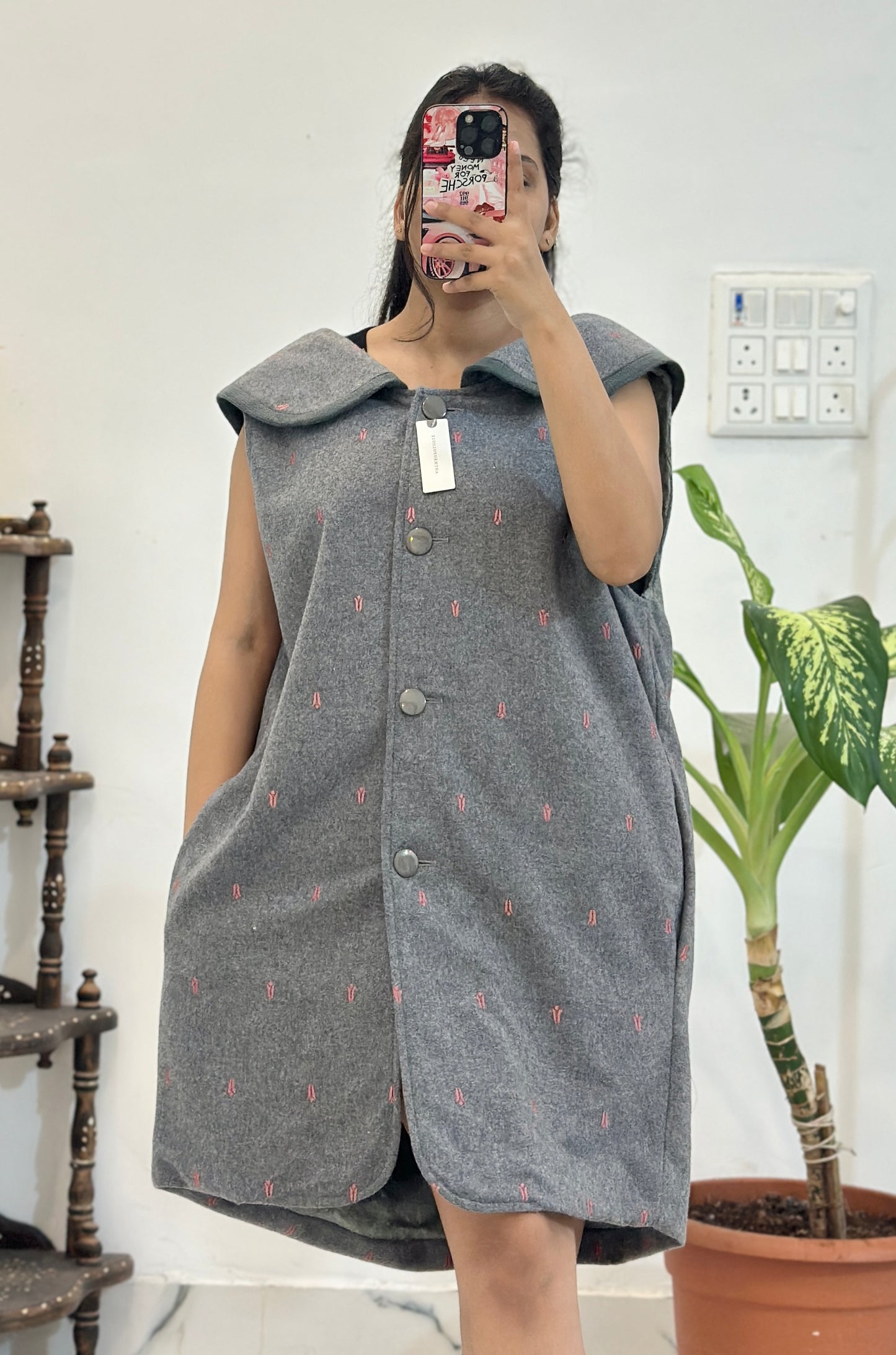 Oversized half coat (44-46)