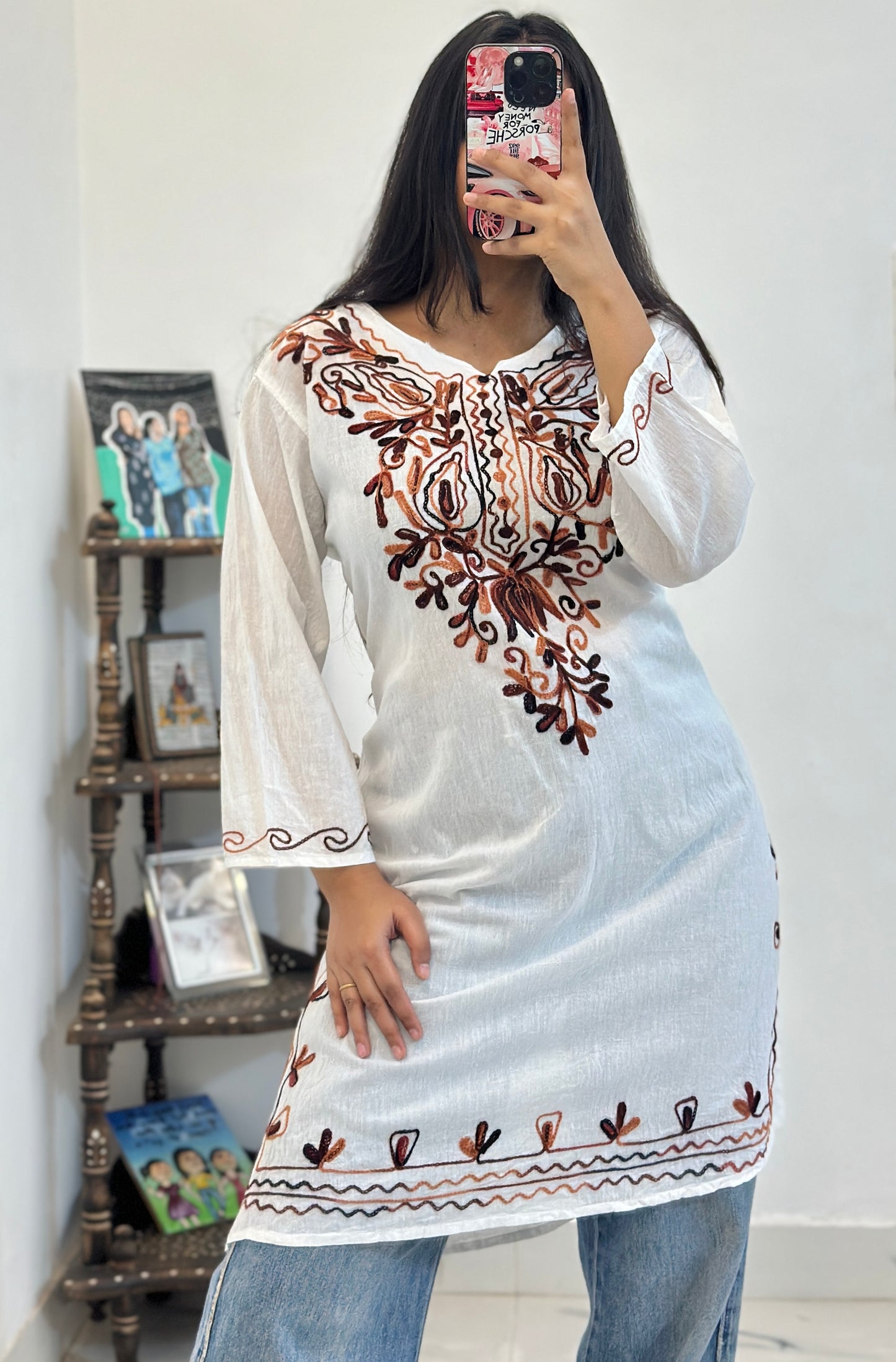 Pretty embroidered kurti