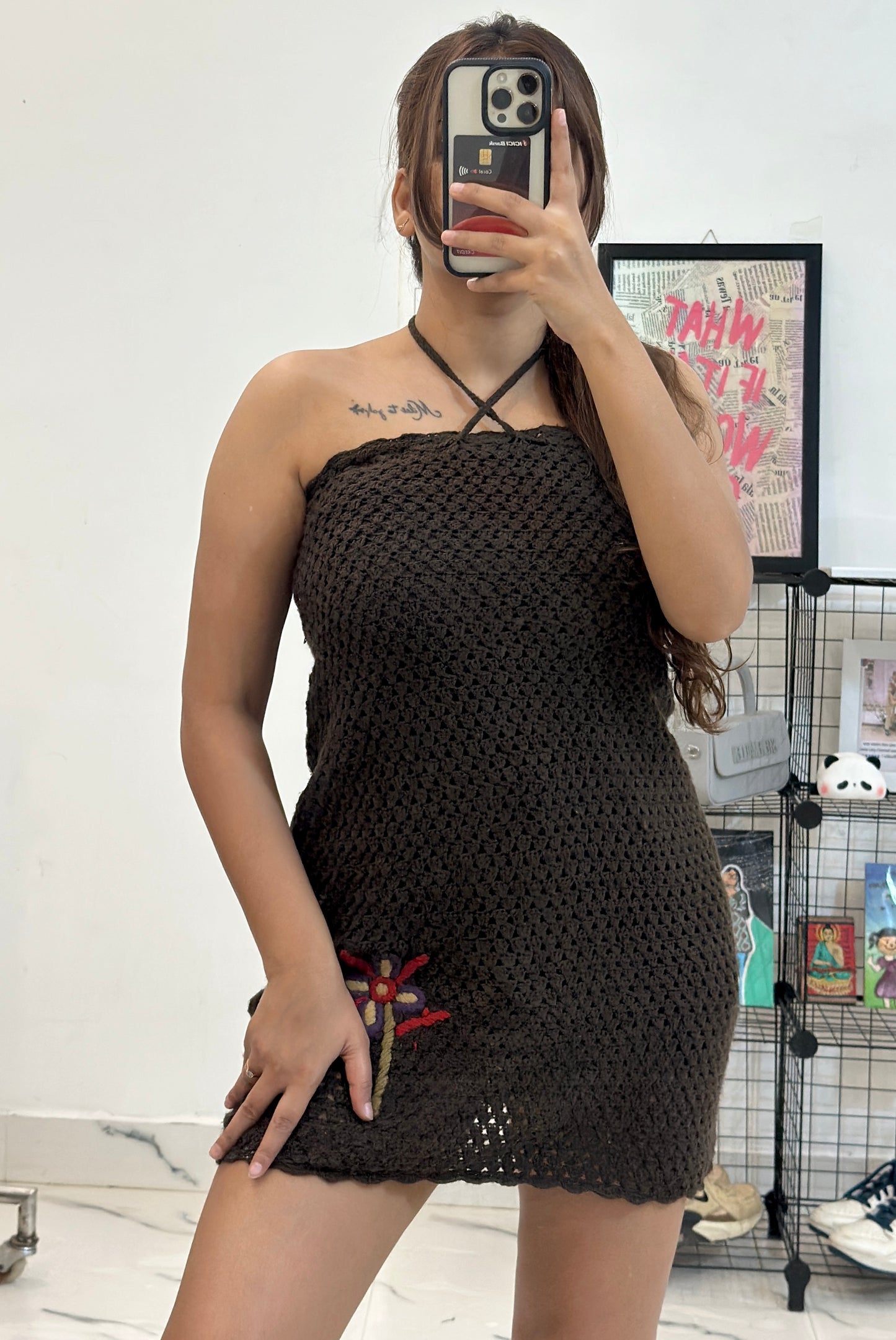 Pretty crochet dress (34-36)