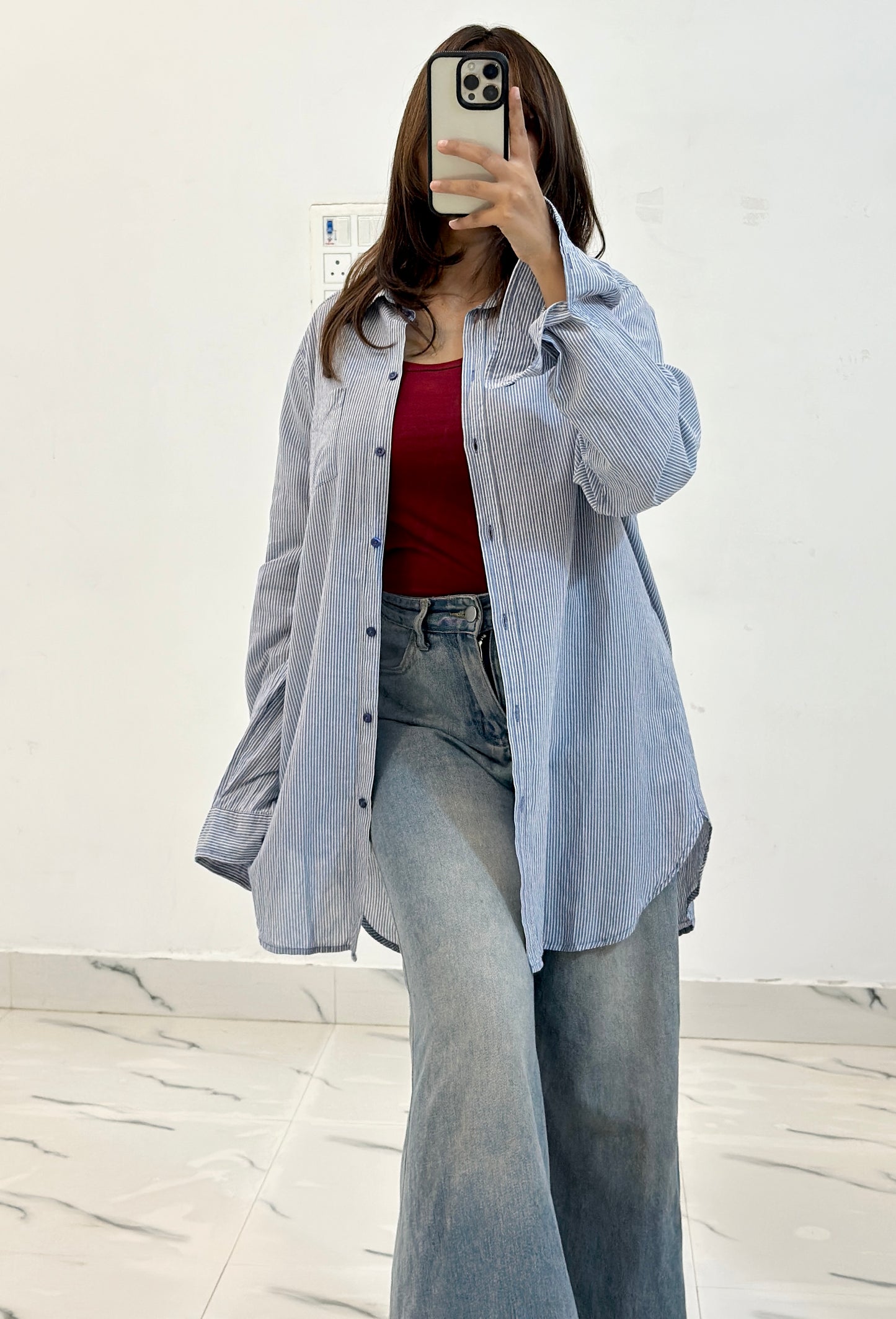 Oversized cotton shirt (40-42)