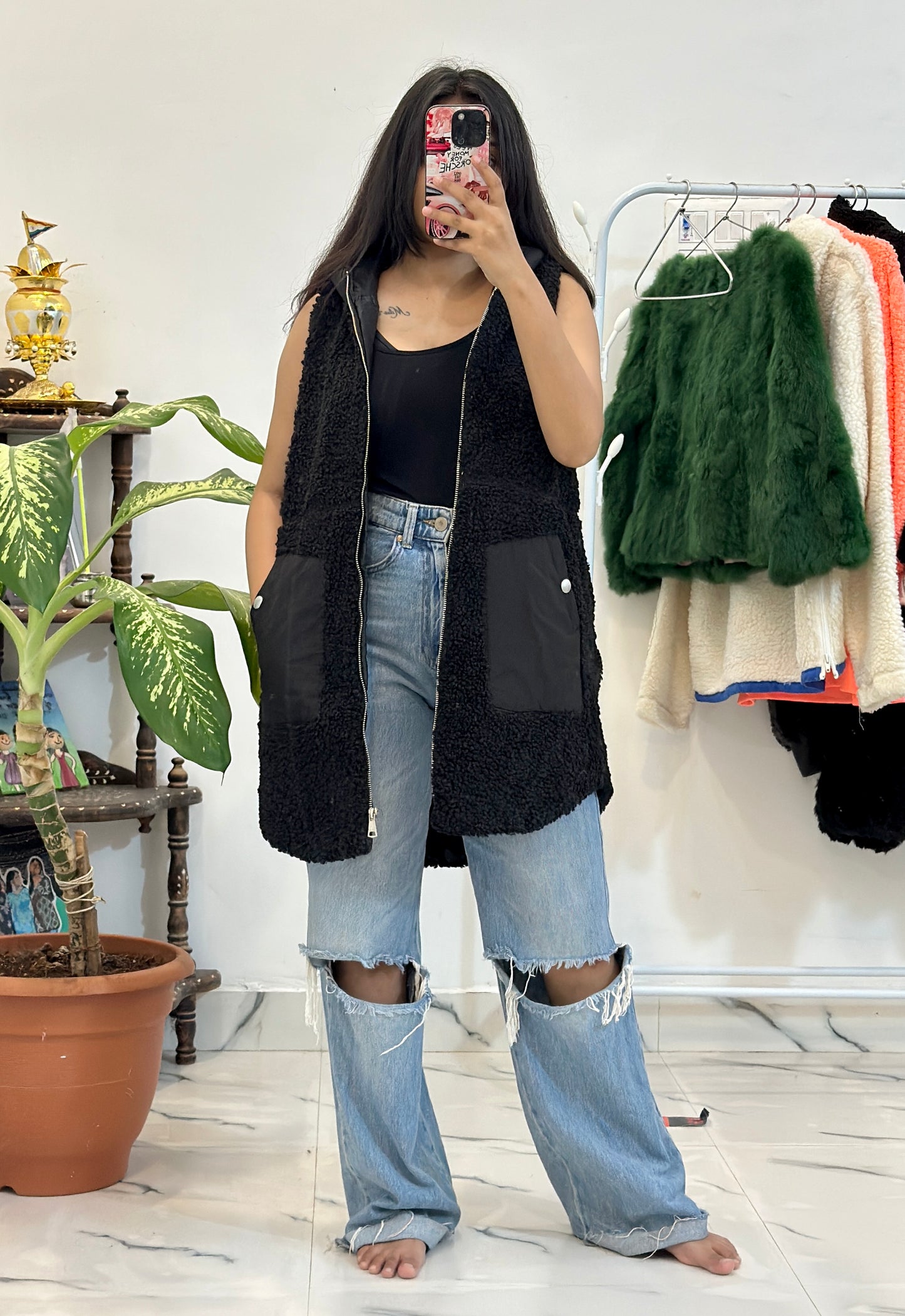 Furr hoodie jacket (38-40)