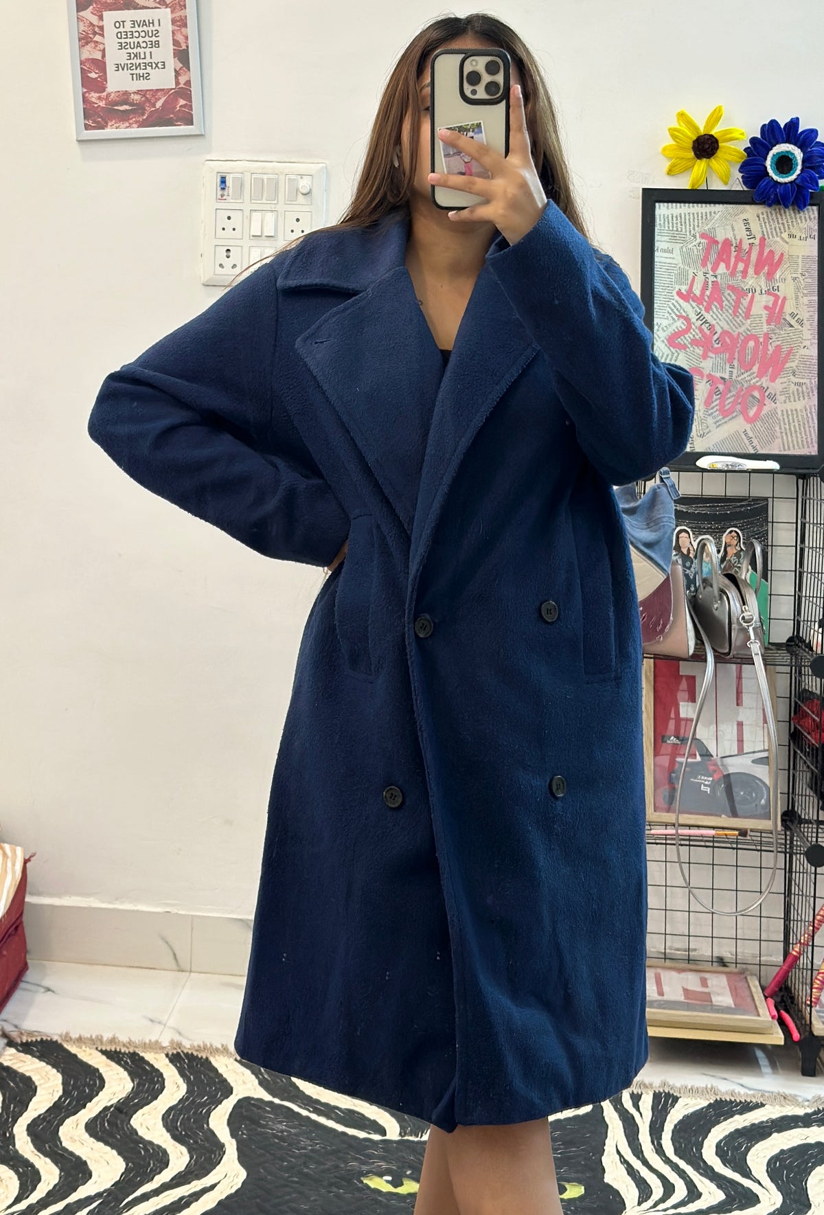 Oversized long coat (40-42)