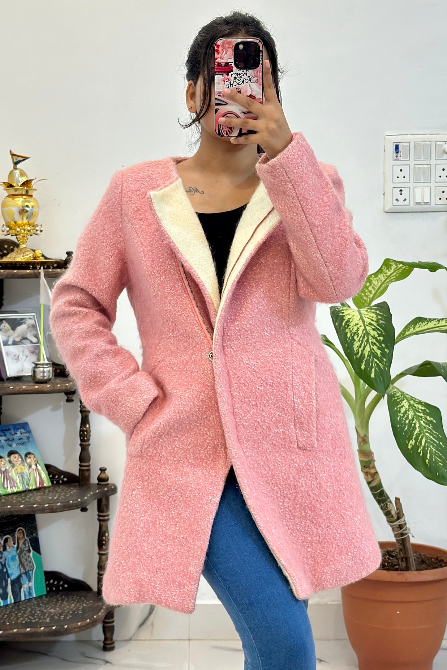 Pretty pink coat (34-36)