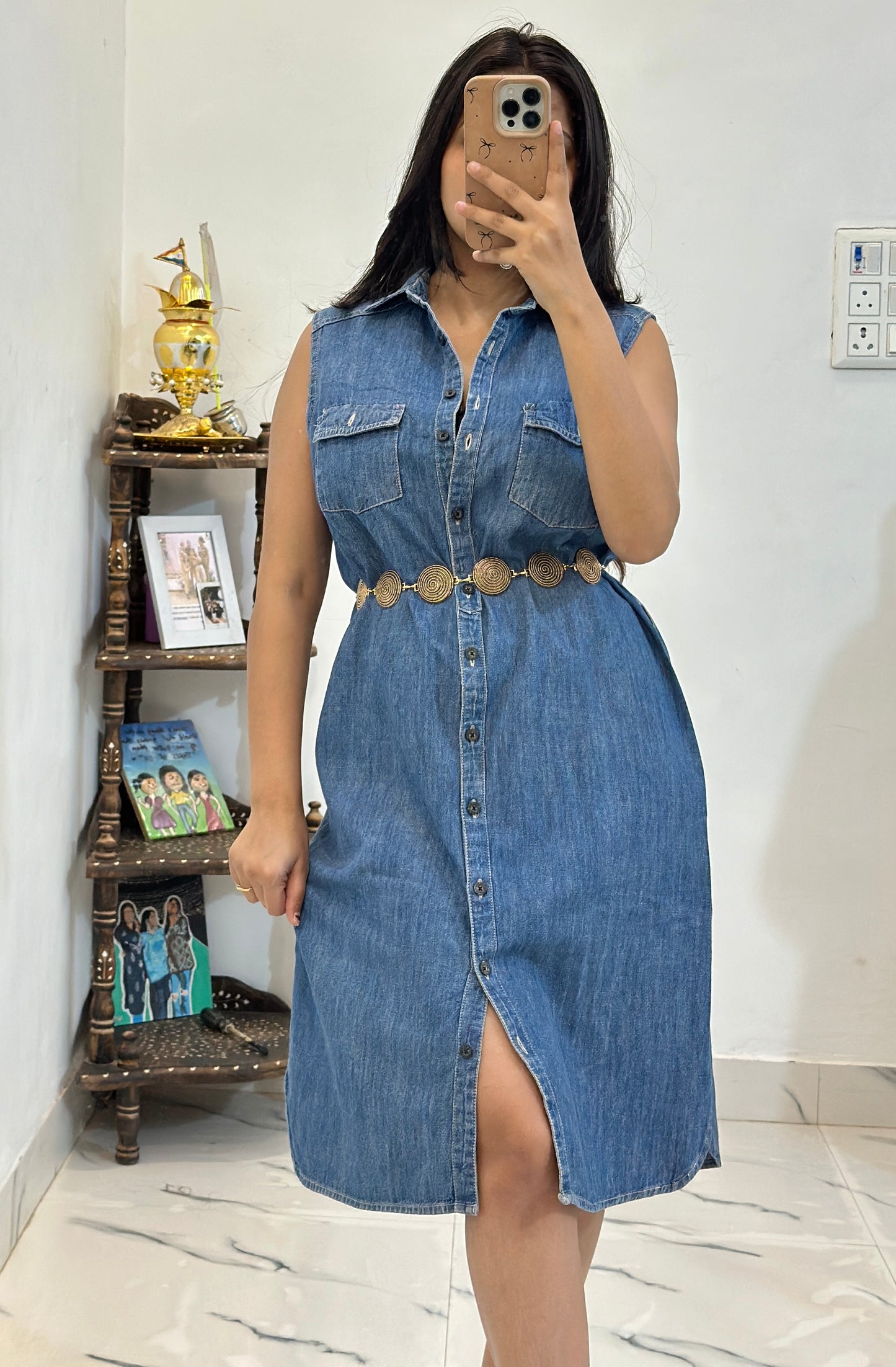 Denim dress (32-34 Small)