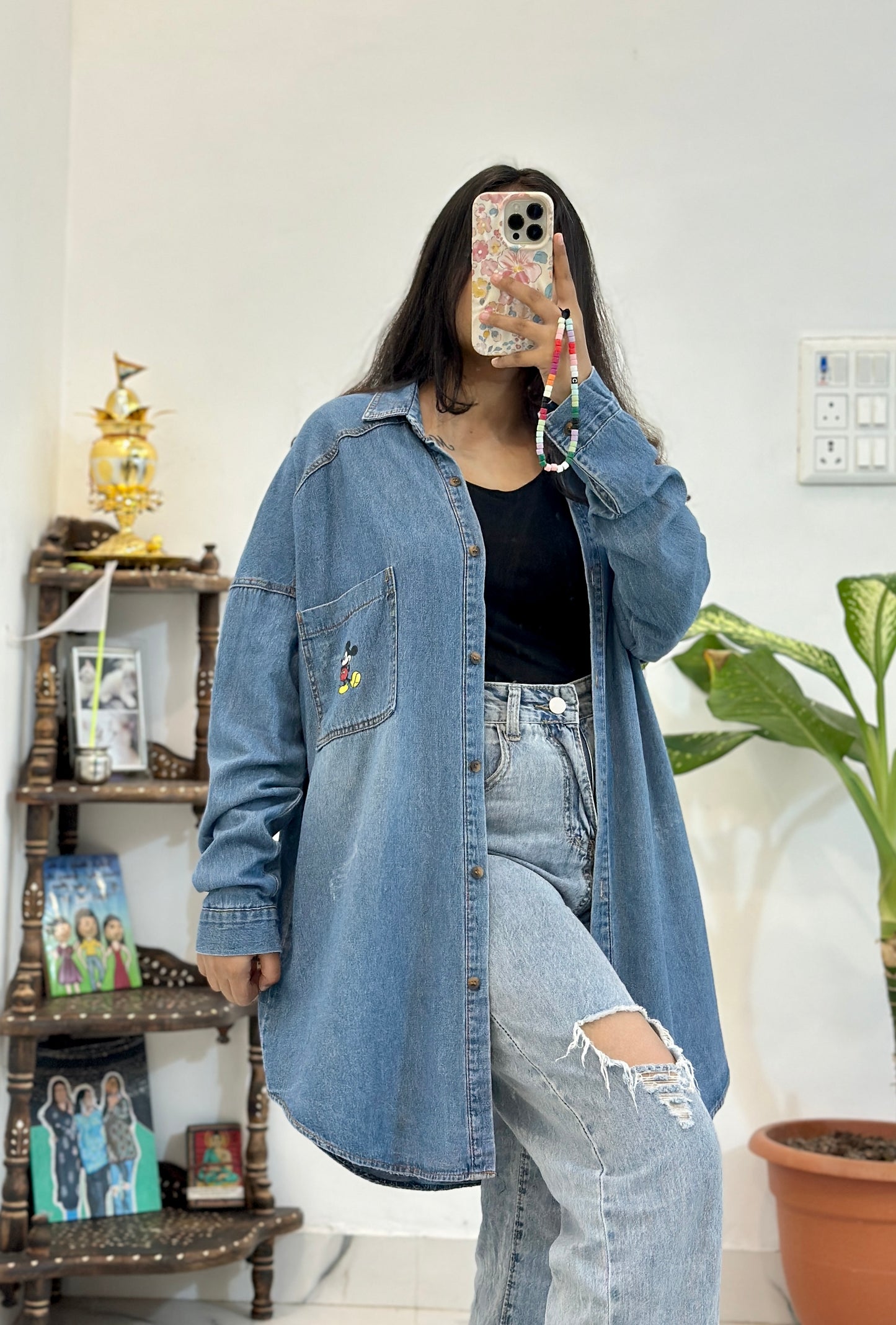 Oversized micky mouse shirt (42-44)