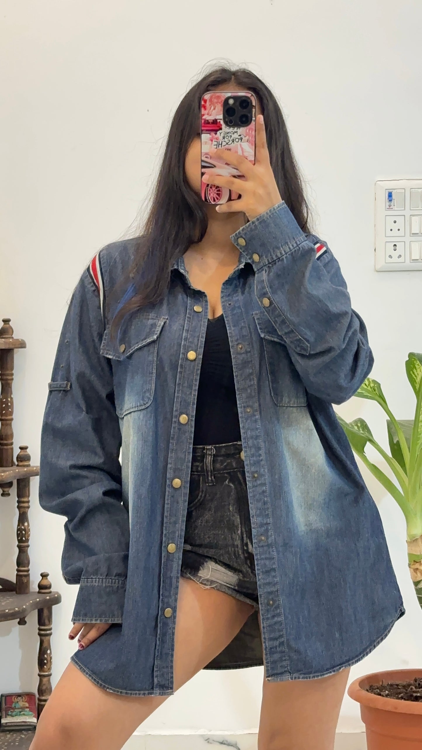 Oversized denim shirt (40-42)