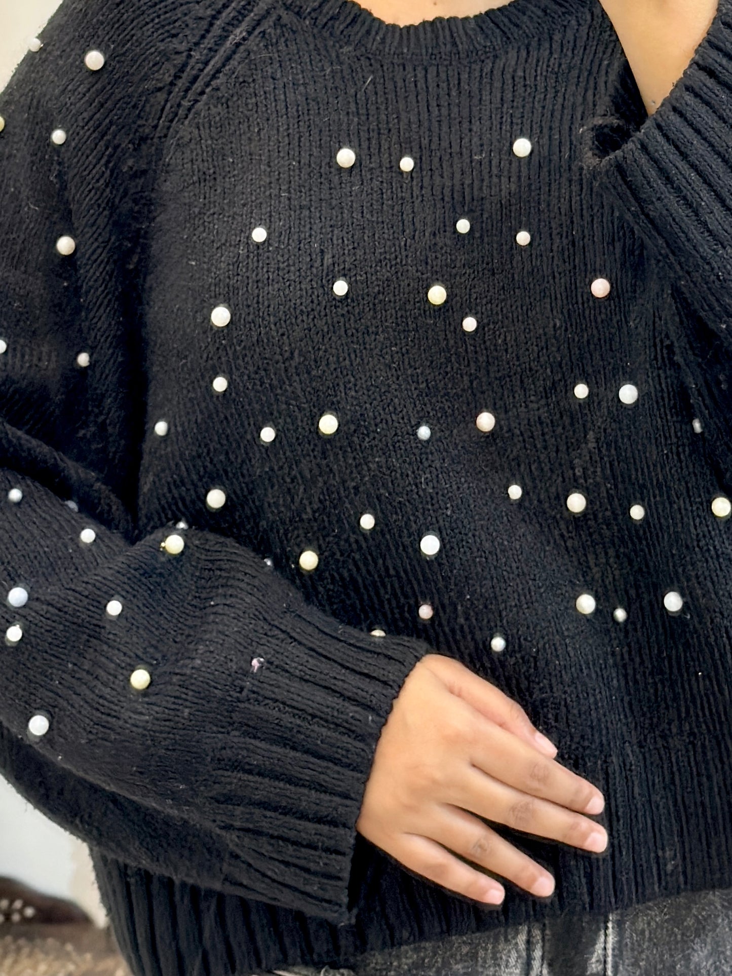 Oversized pearl sweater (42-44)