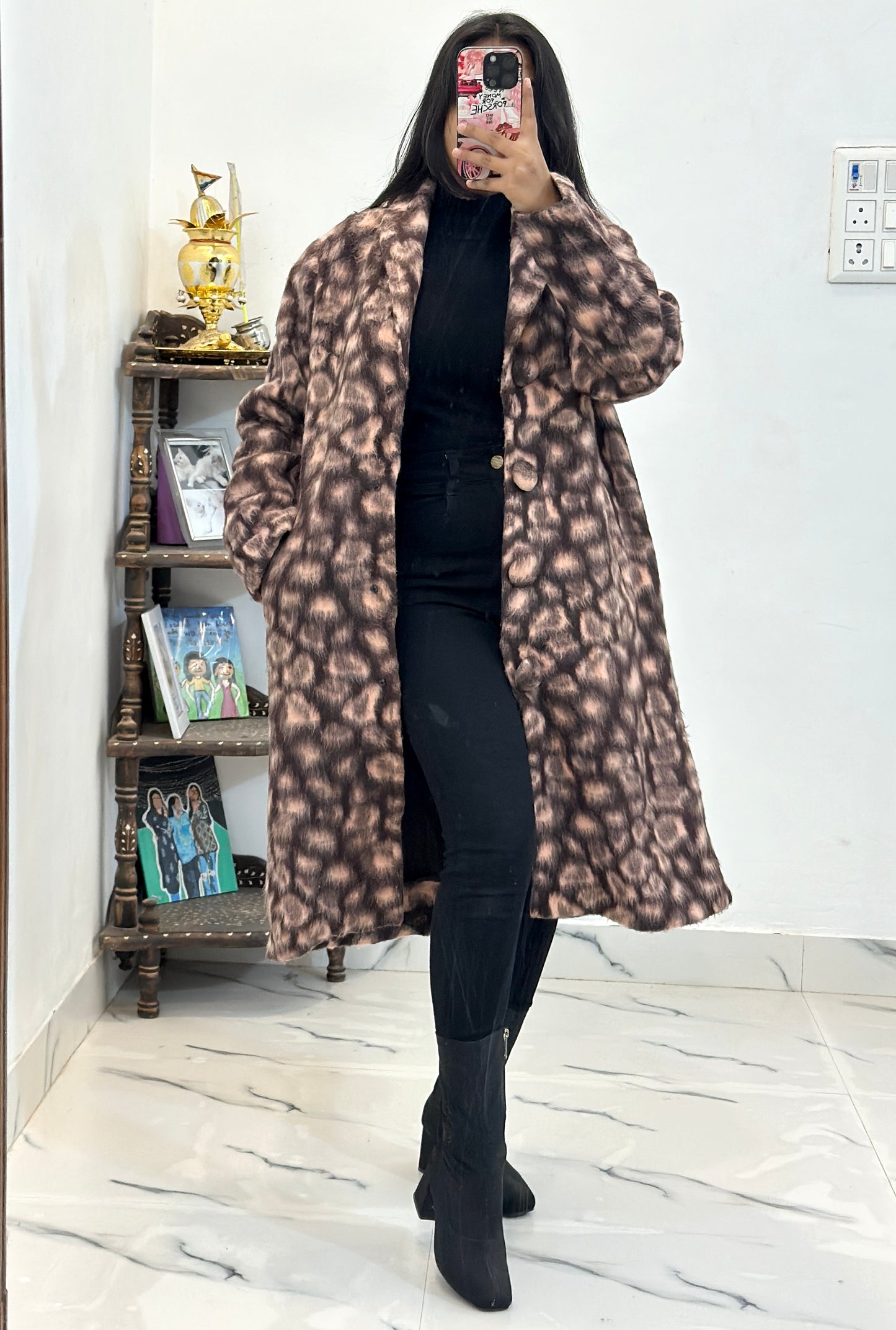 Heavy korean long coat (36-38)