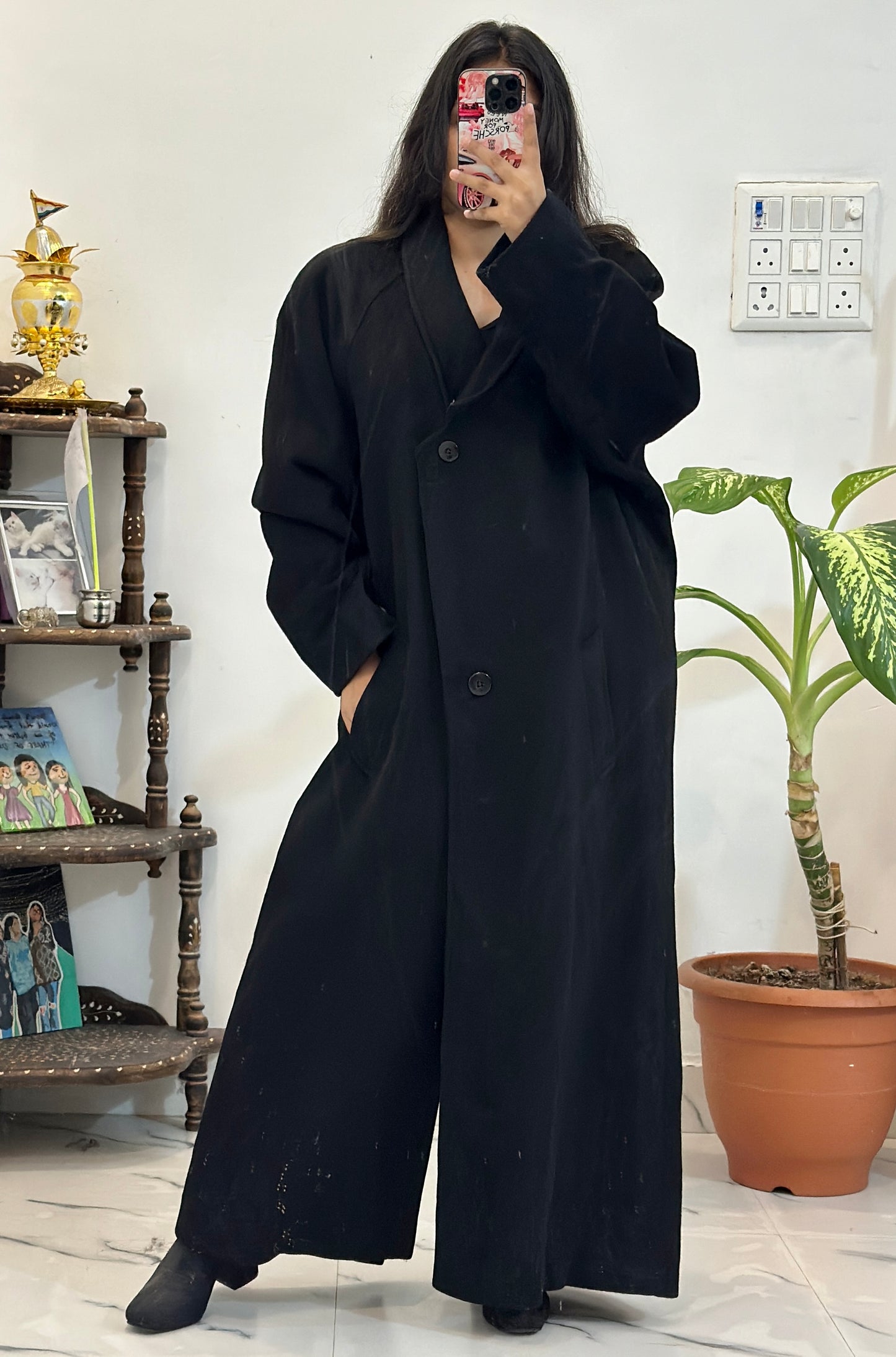 Oversized long coat (Upto 46)