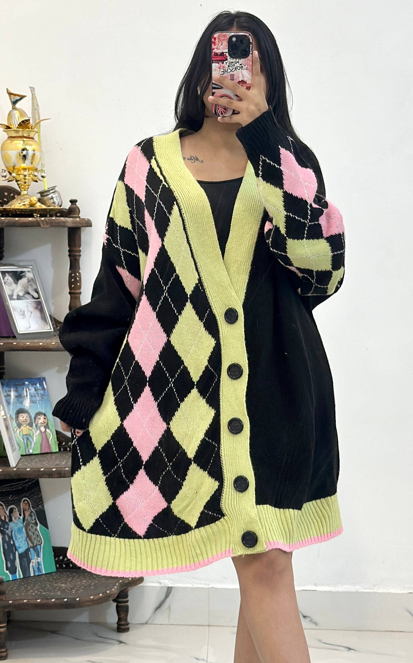 Korean oversized cardigan (50-52)