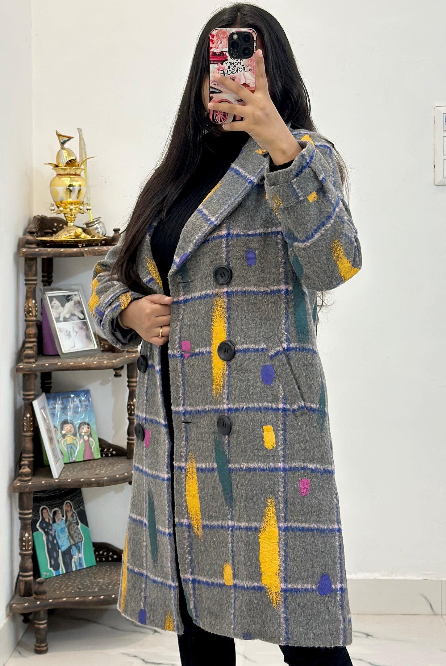 Heavy korean long coat (32-34)