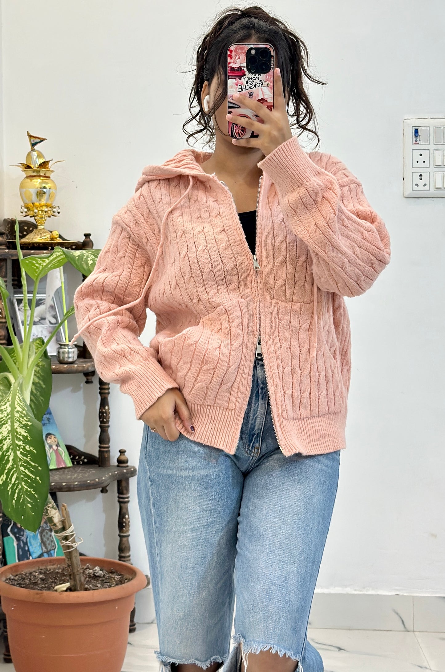 Pink Korean sweater (40-42)