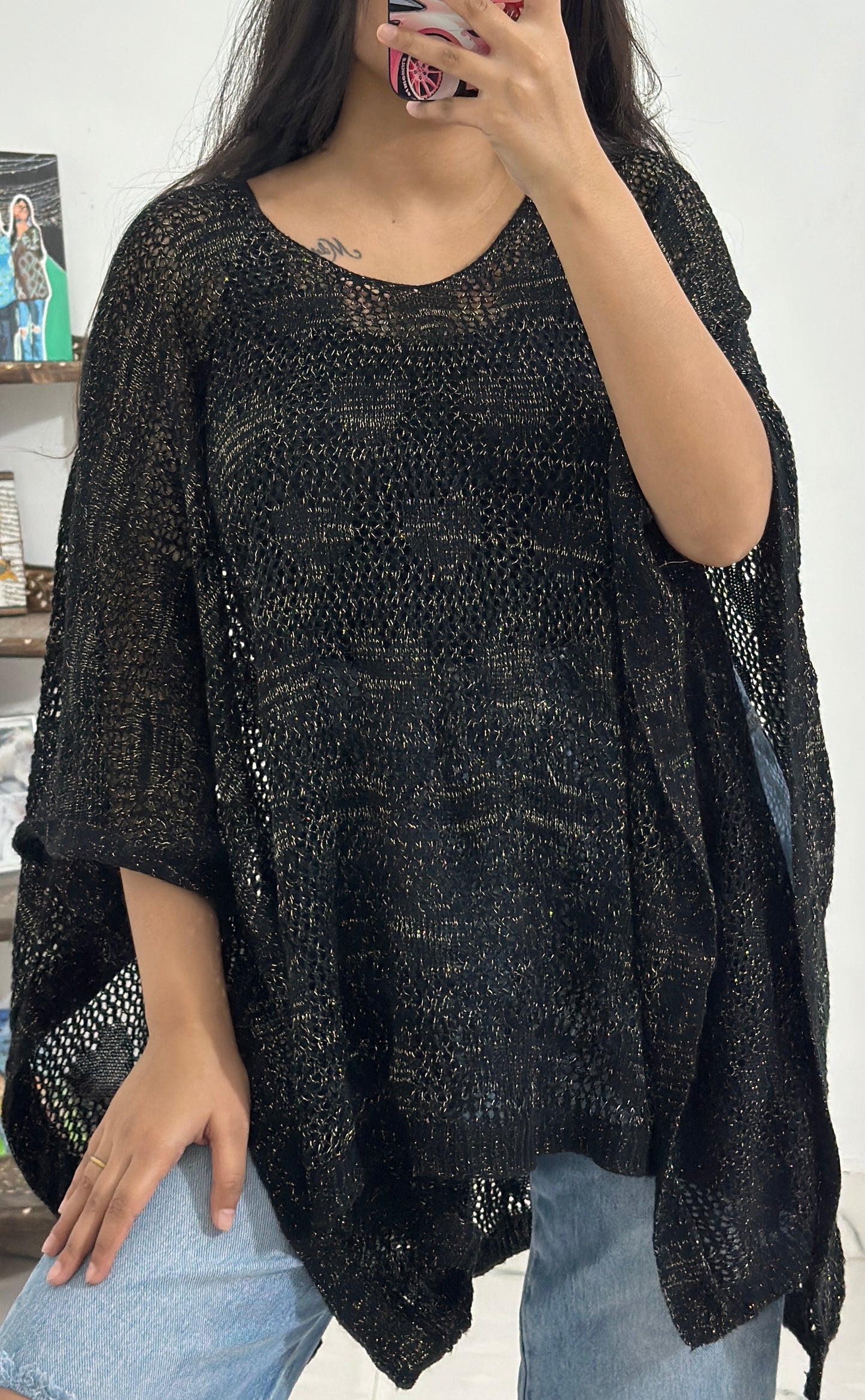 Freesize shimmery top