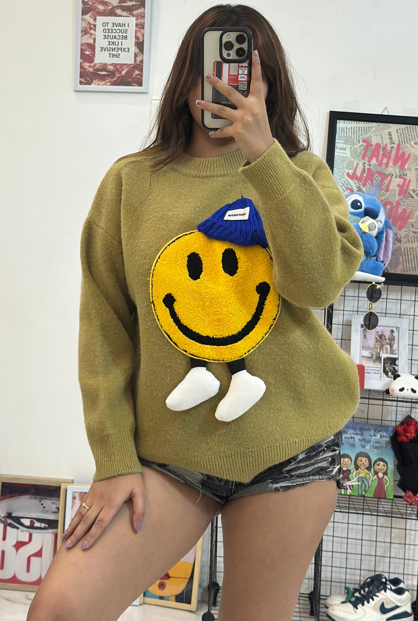 Pretty Korean sweater (40-42)