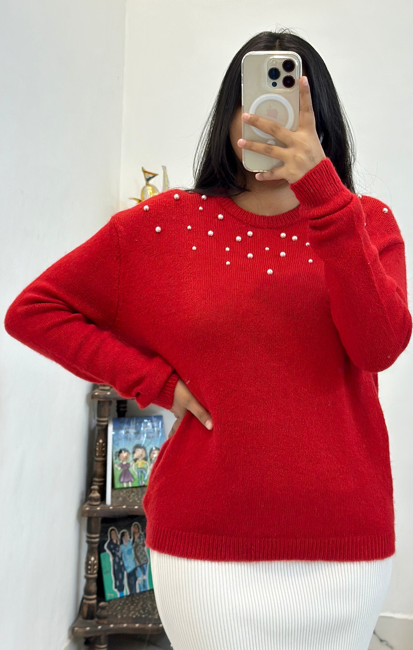 Pretty woollen cord set (26-28 waist / freesize top)