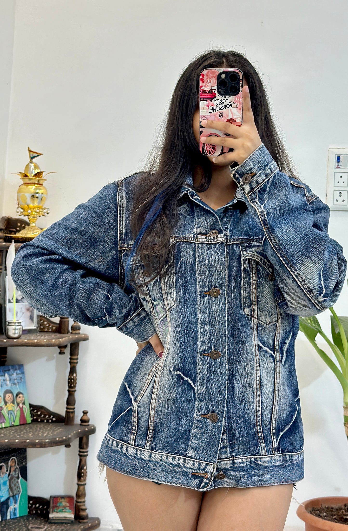 Heavy denim jacket (S/M)
